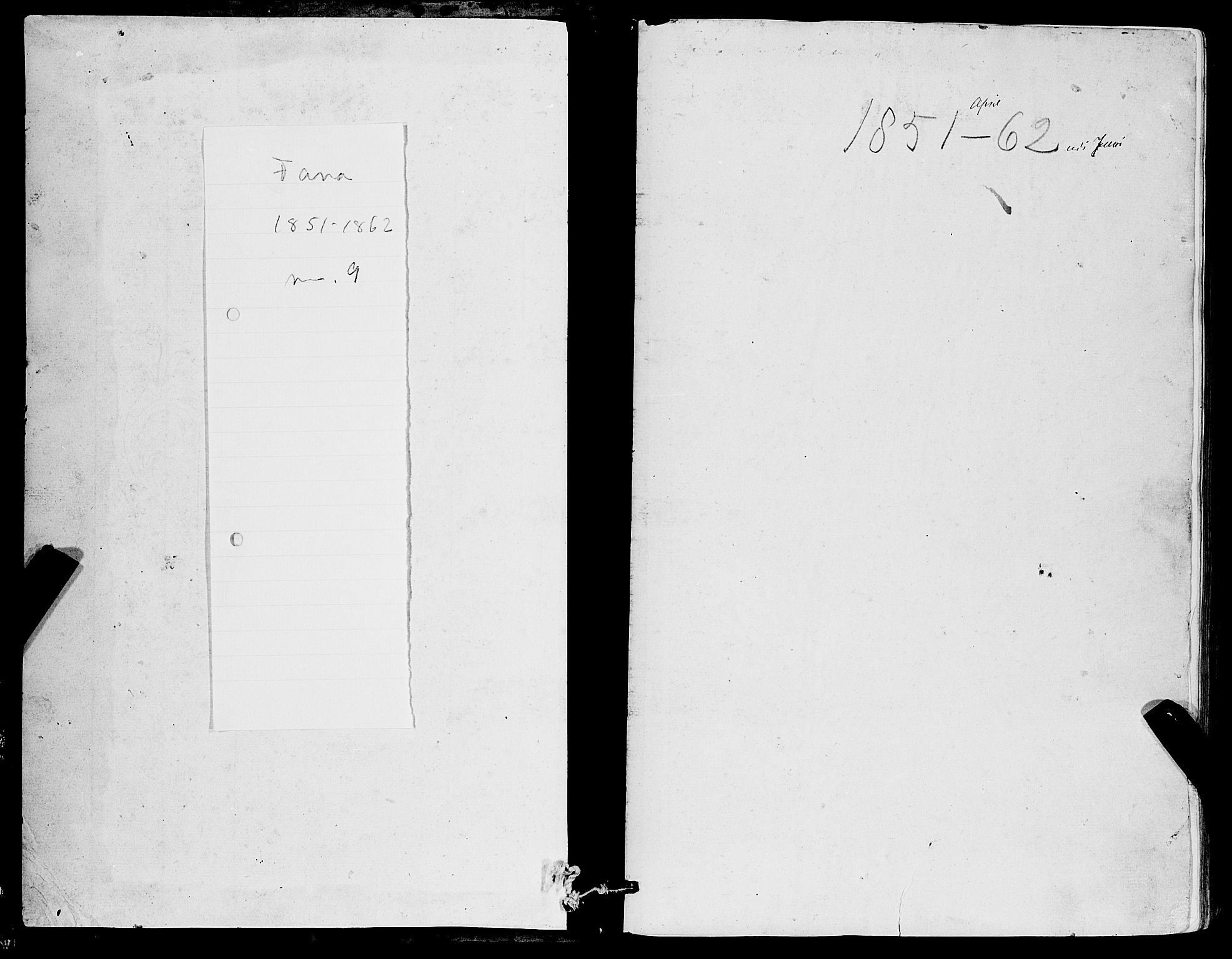 Fana Sokneprestembete, SAB/A-75101/H/Haa/Haaa/L0011: Parish register (official) no. A 11, 1851-1862