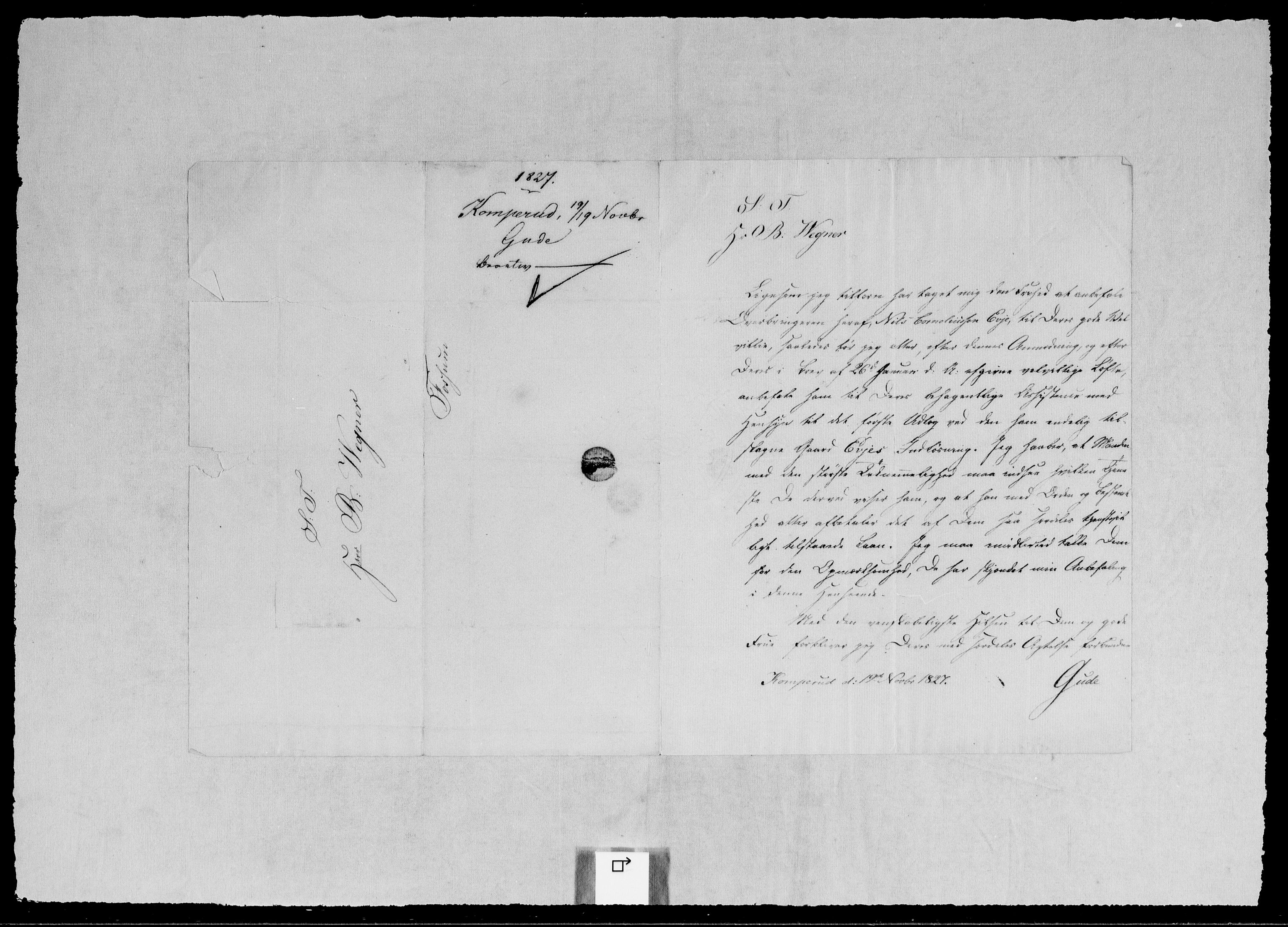 Modums Blaafarveværk, AV/RA-PA-0157/G/Gb/L0097/0001: -- / Innkomne brev A - H, 1826-1827, p. 14