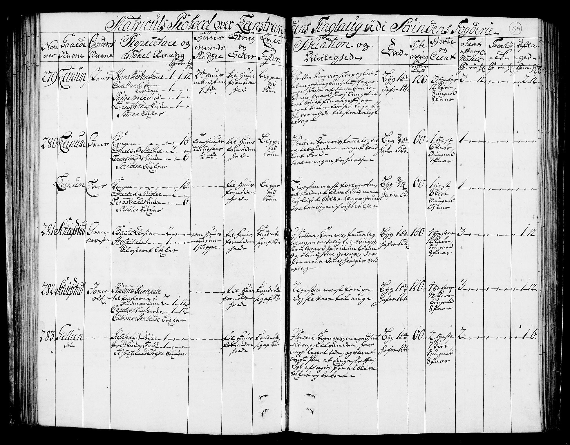 Rentekammeret inntil 1814, Realistisk ordnet avdeling, AV/RA-EA-4070/N/Nb/Nbf/L0160: Strinda og Selbu eksaminasjonsprotokoll, 1723, p. 60