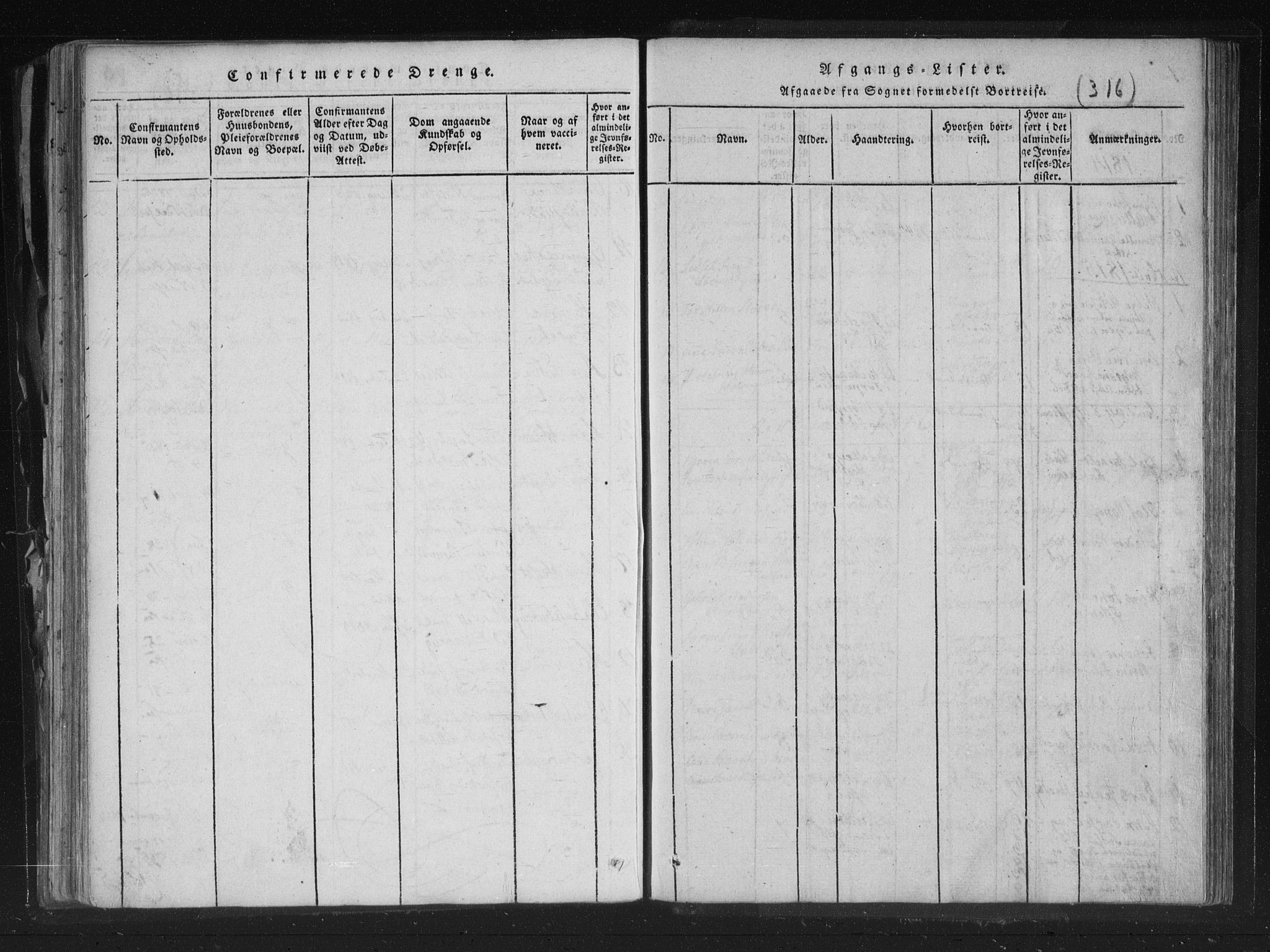 Aremark prestekontor Kirkebøker, AV/SAO-A-10899/F/Fc/L0001: Parish register (official) no. III 1, 1814-1834