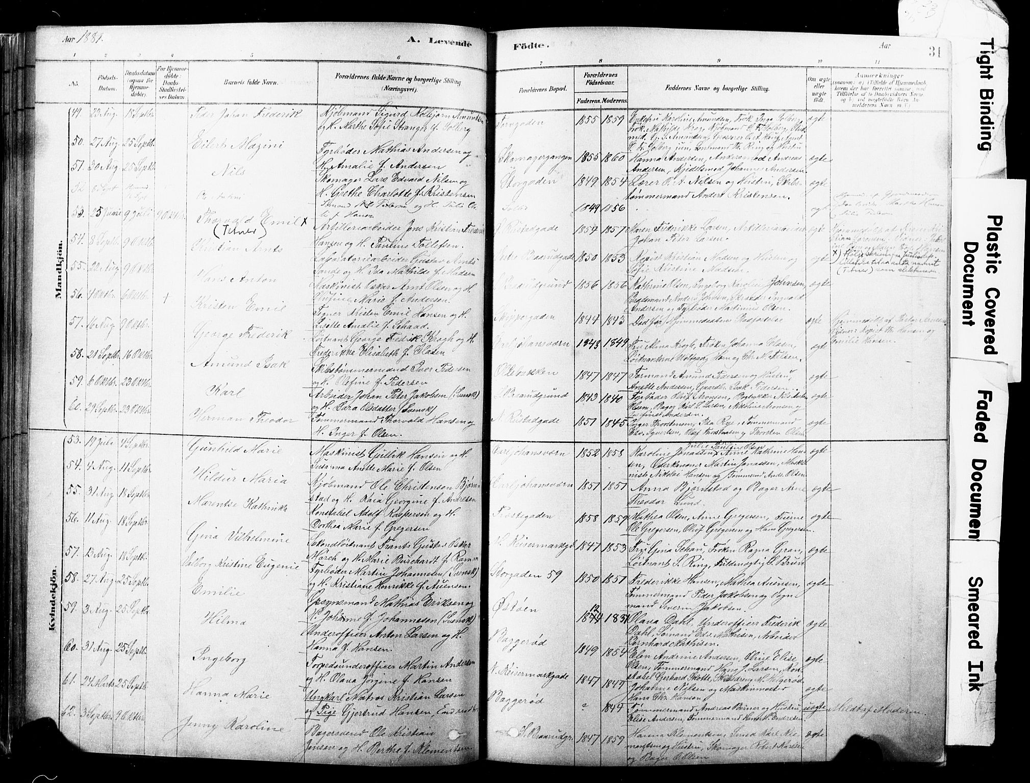 Horten kirkebøker, AV/SAKO-A-348/F/Fa/L0003: Parish register (official) no. 3, 1878-1887, p. 31