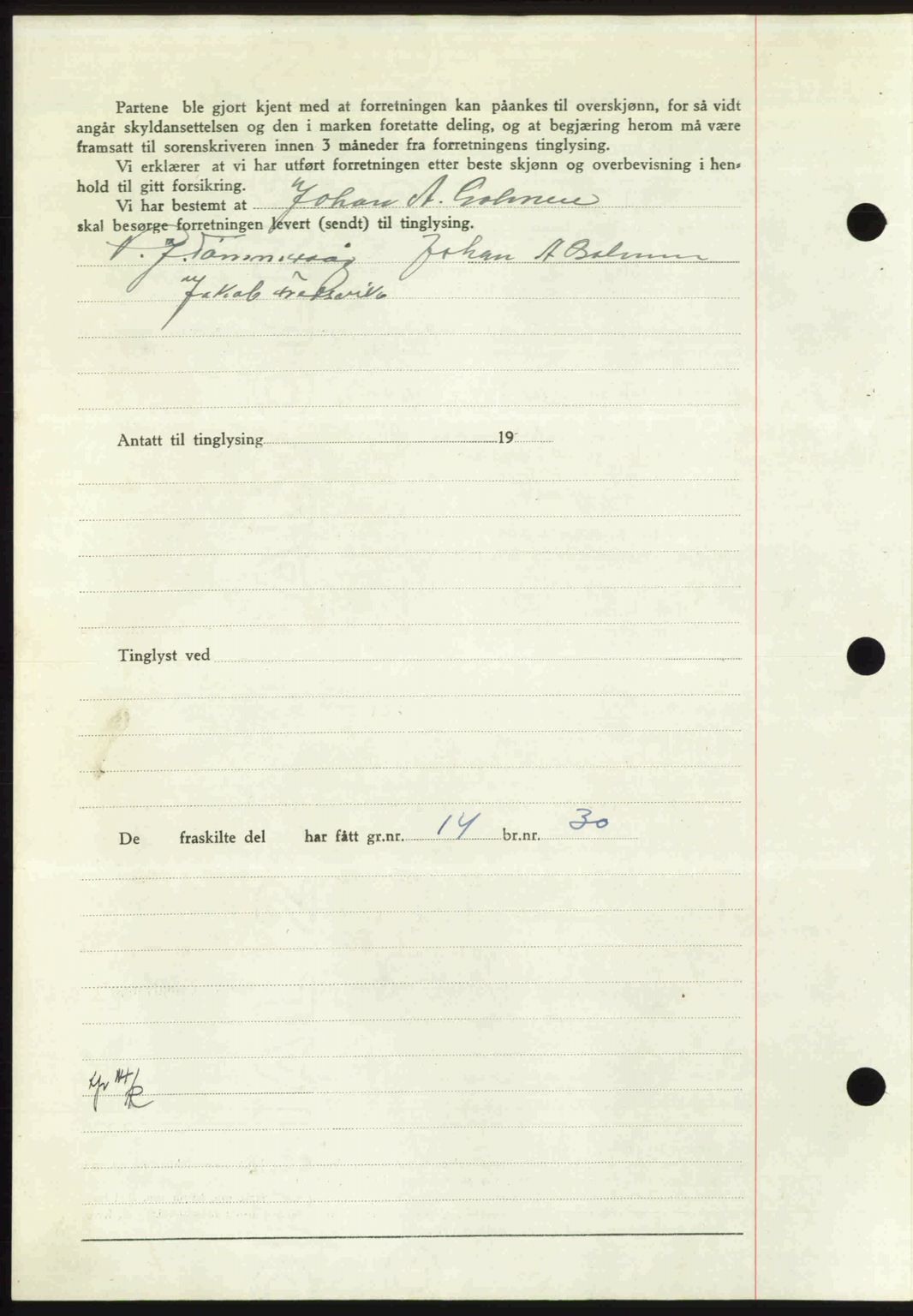 Nordmøre sorenskriveri, AV/SAT-A-4132/1/2/2Ca: Mortgage book no. A107, 1947-1948, Diary no: : 293/1948