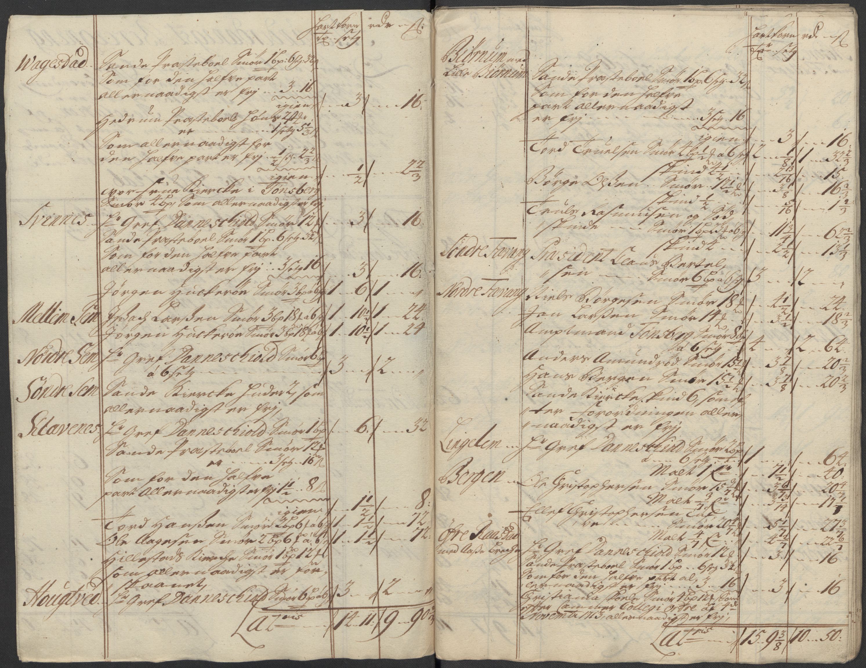 Rentekammeret inntil 1814, Reviderte regnskaper, Fogderegnskap, AV/RA-EA-4092/R33/L1985: Fogderegnskap Larvik grevskap, 1713, p. 209