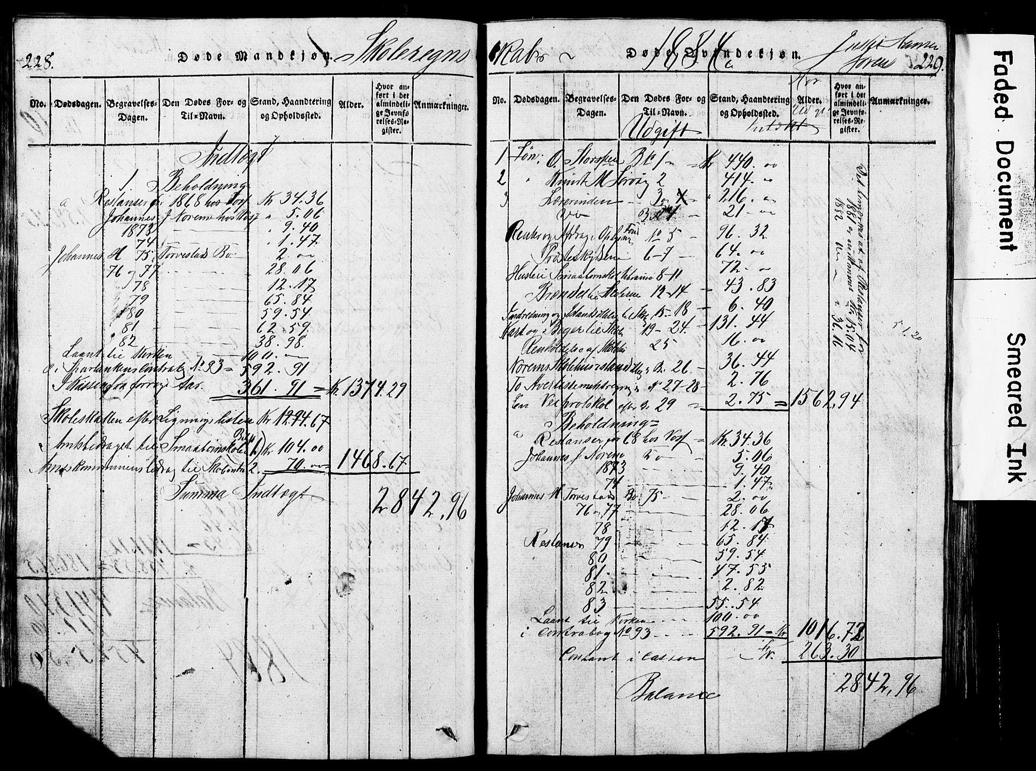 Torvastad sokneprestkontor, AV/SAST-A -101857/H/Ha/Hab/L0002: Parish register (copy) no. B 2, 1817-1834, p. 228-229