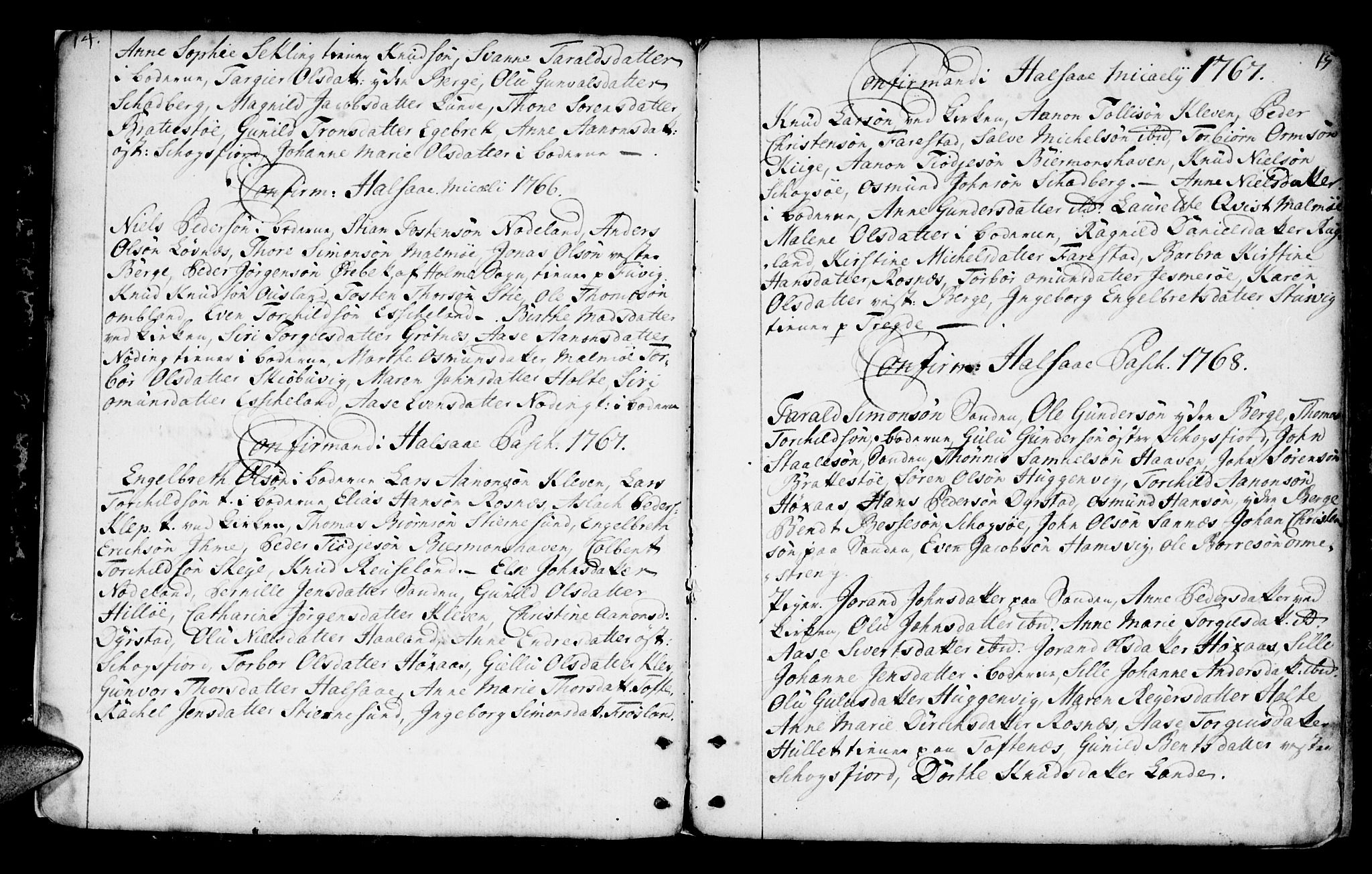 Mandal sokneprestkontor, AV/SAK-1111-0030/F/Fa/Faa/L0004: Parish register (official) no. A 4, 1745-1817, p. 14-15