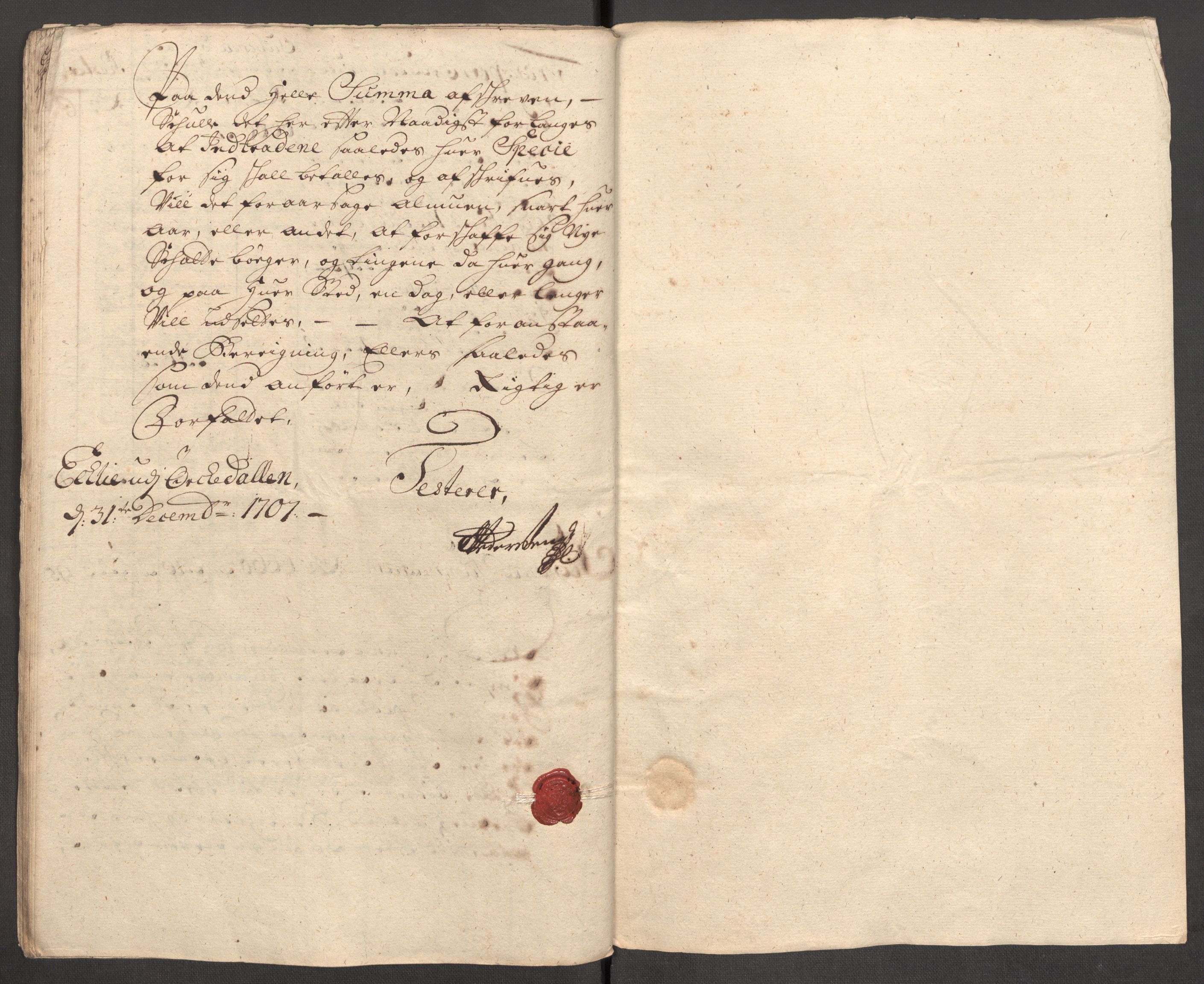 Rentekammeret inntil 1814, Reviderte regnskaper, Fogderegnskap, AV/RA-EA-4092/R60/L3957: Fogderegnskap Orkdal og Gauldal, 1707, p. 47