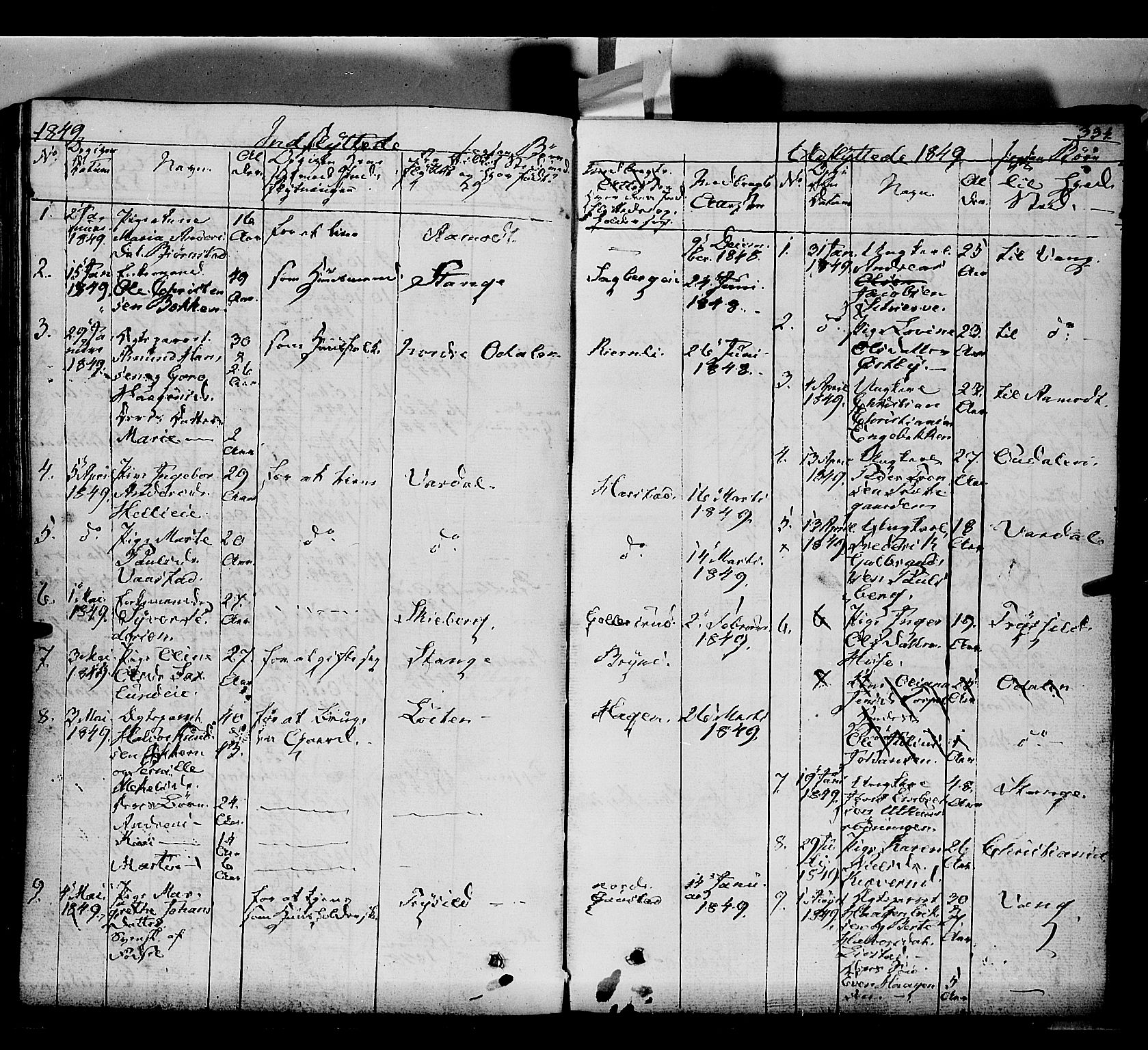 Romedal prestekontor, AV/SAH-PREST-004/K/L0004: Parish register (official) no. 4, 1847-1861, p. 334