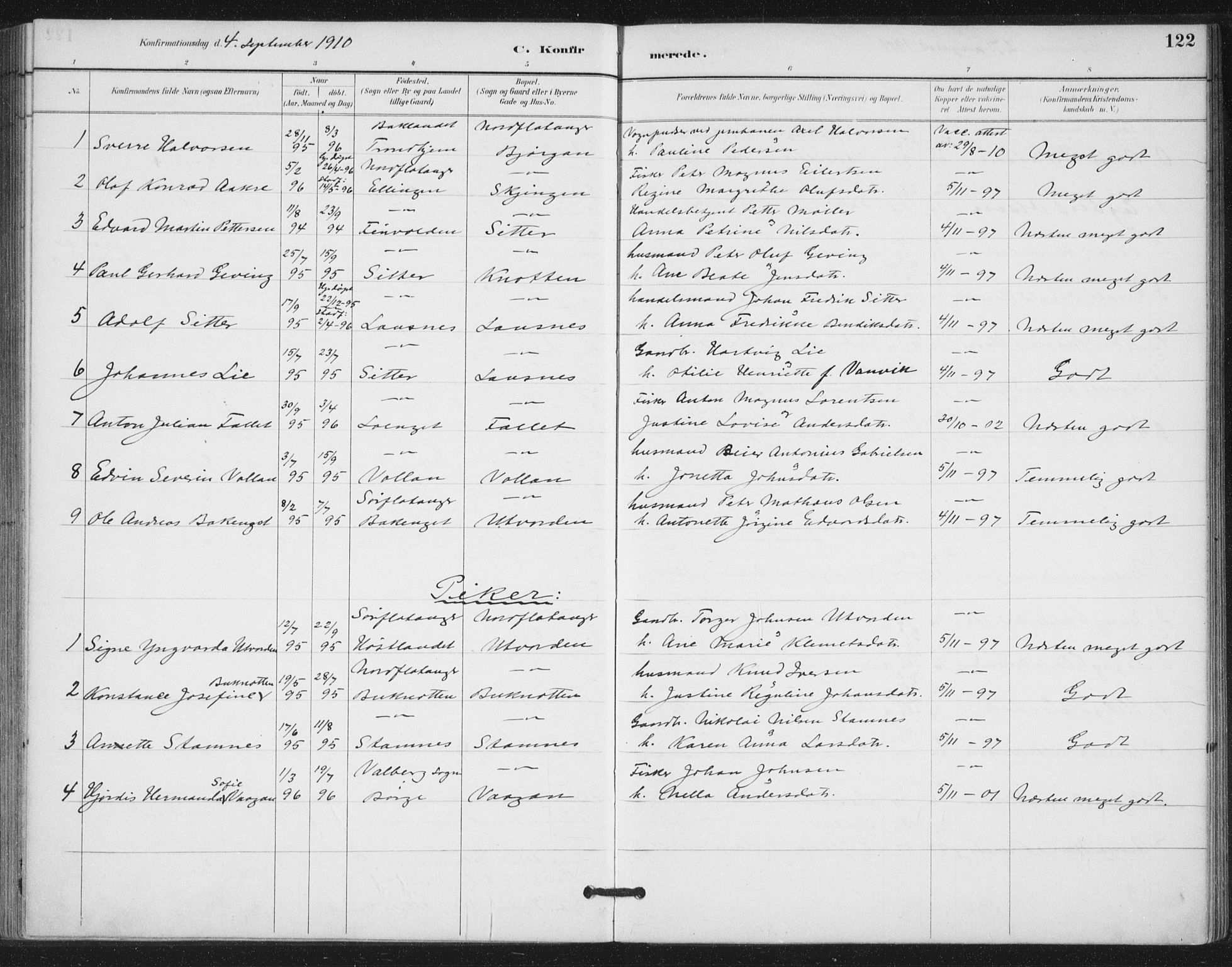 Ministerialprotokoller, klokkerbøker og fødselsregistre - Nord-Trøndelag, SAT/A-1458/772/L0603: Parish register (official) no. 772A01, 1885-1912, p. 122