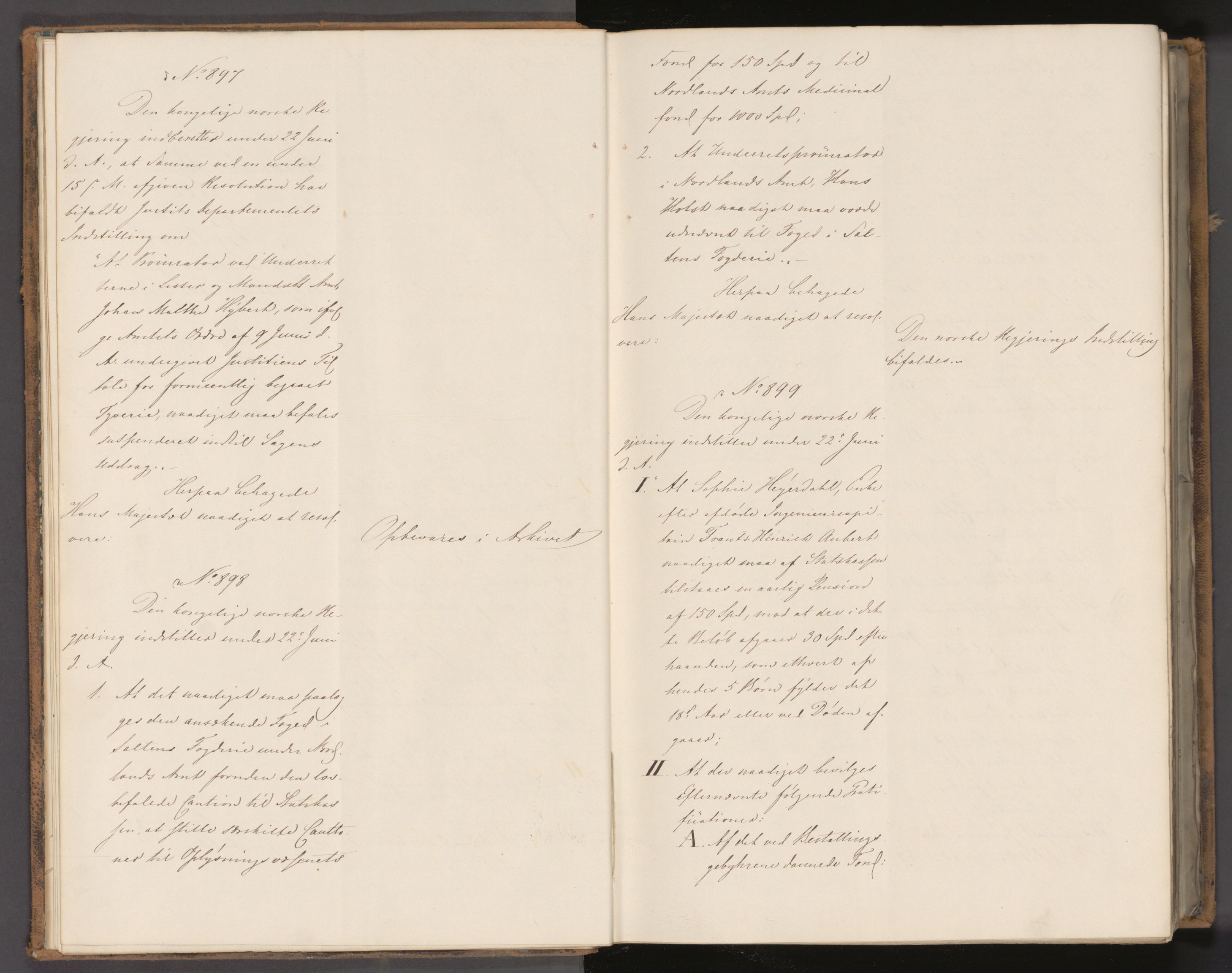 Statsrådssekretariatet, AV/RA-S-1001/A/Ab/L0056: Kgl. res. nr. 888-1646, 2. halvår, 1842