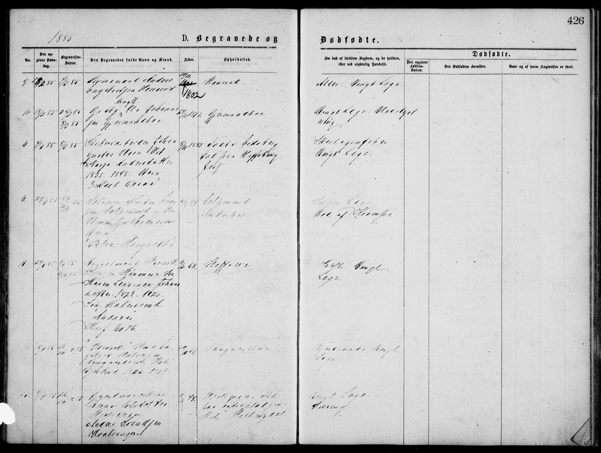 Norderhov kirkebøker, AV/SAKO-A-237/G/Gb/L0001: Parish register (copy) no. II 1, 1876-1899, p. 426