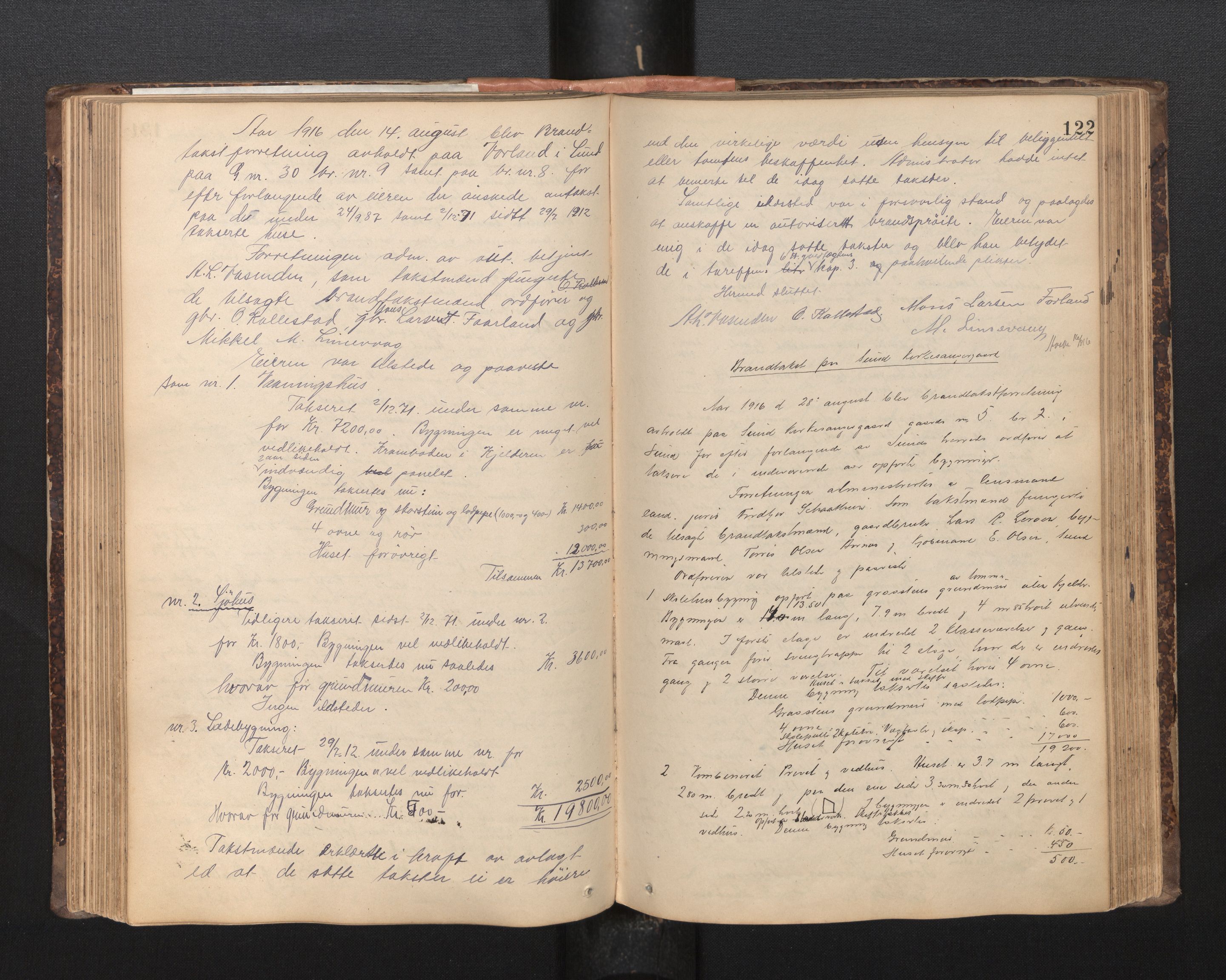 Lensmannen i Sund og Austevoll, AV/SAB-A-35201/0012/L0002: Branntakstprotokoll, 1887-1940, p. 121b-122a