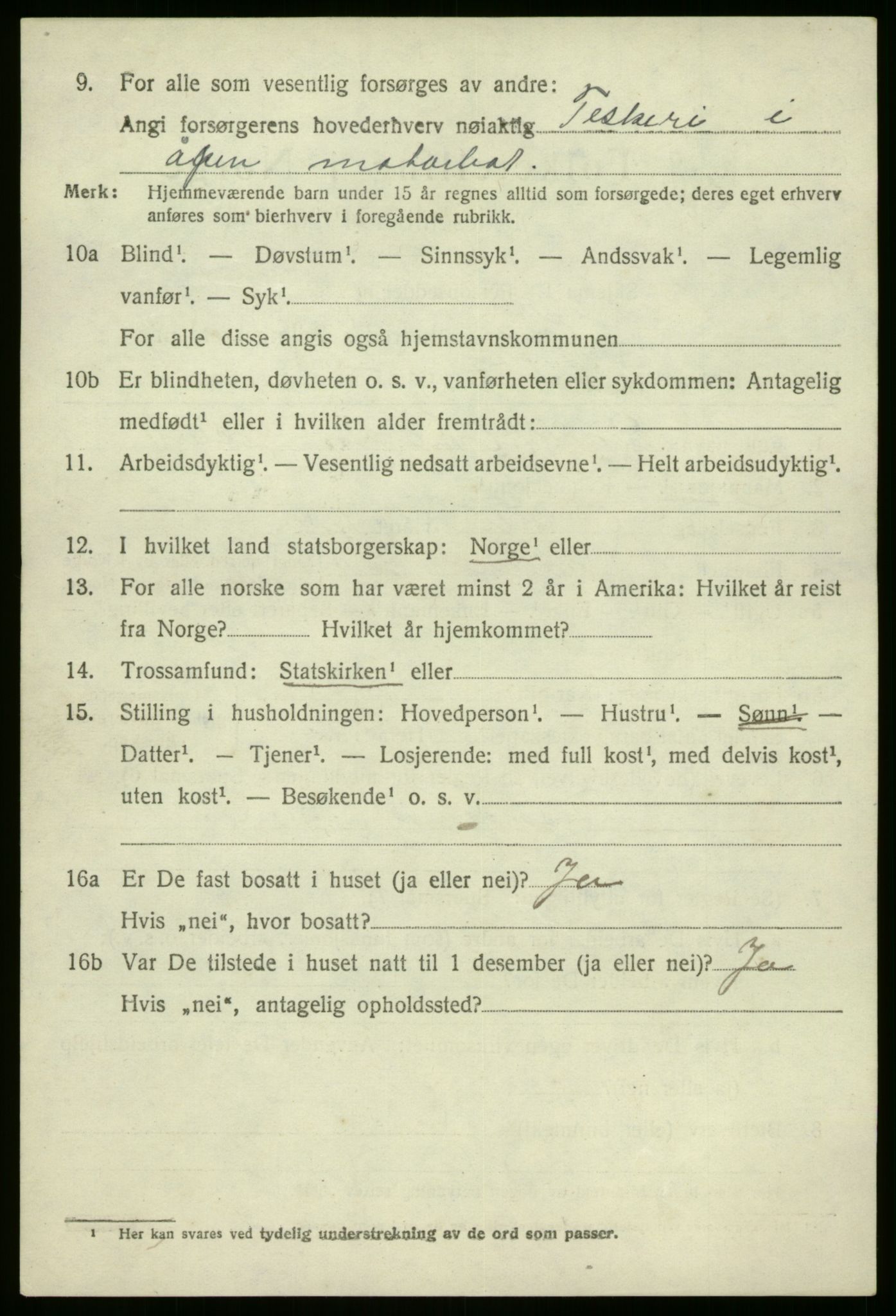 SAB, 1920 census for Kinn, 1920, p. 5106