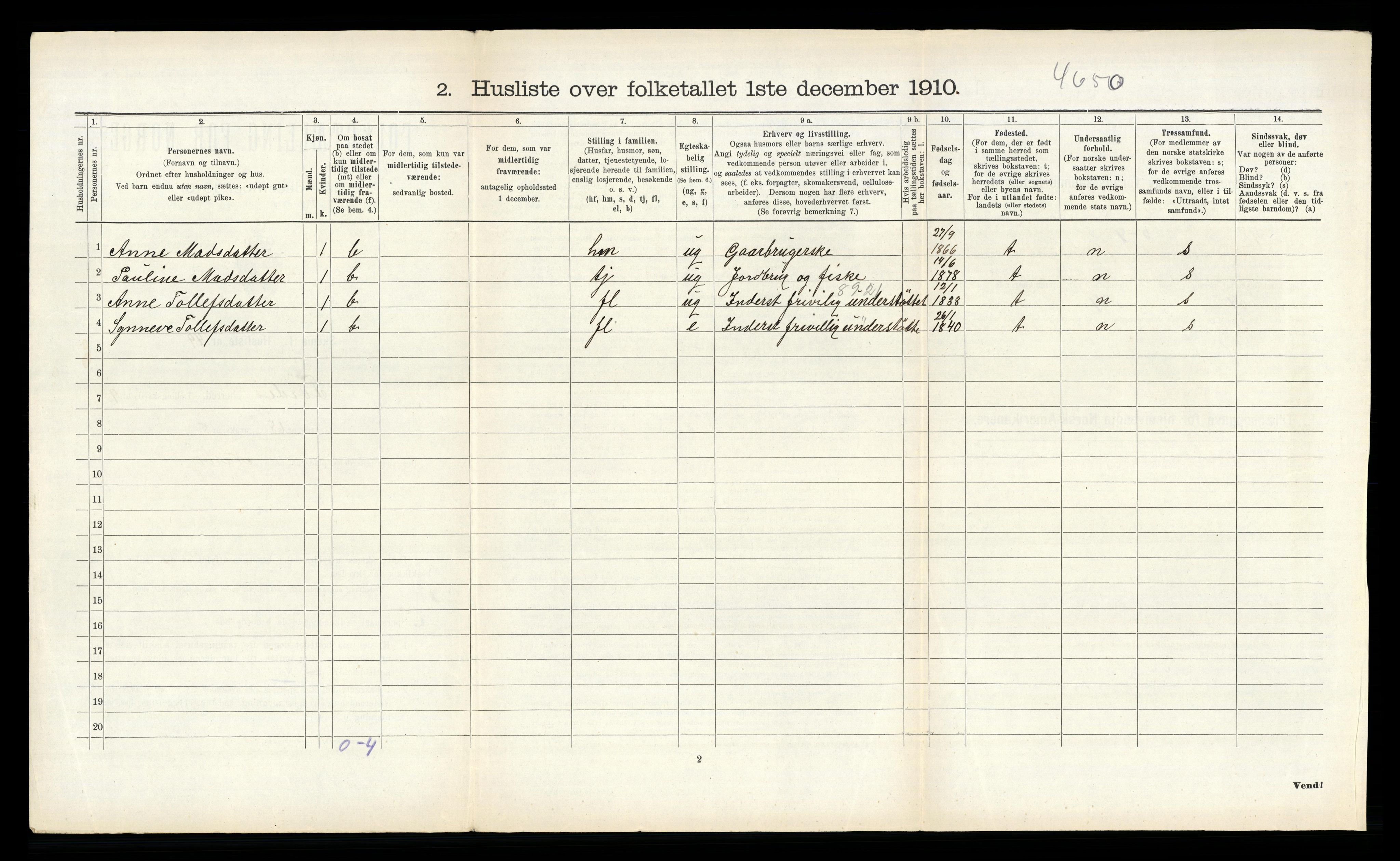 RA, 1910 census for Førde, 1910, p. 814