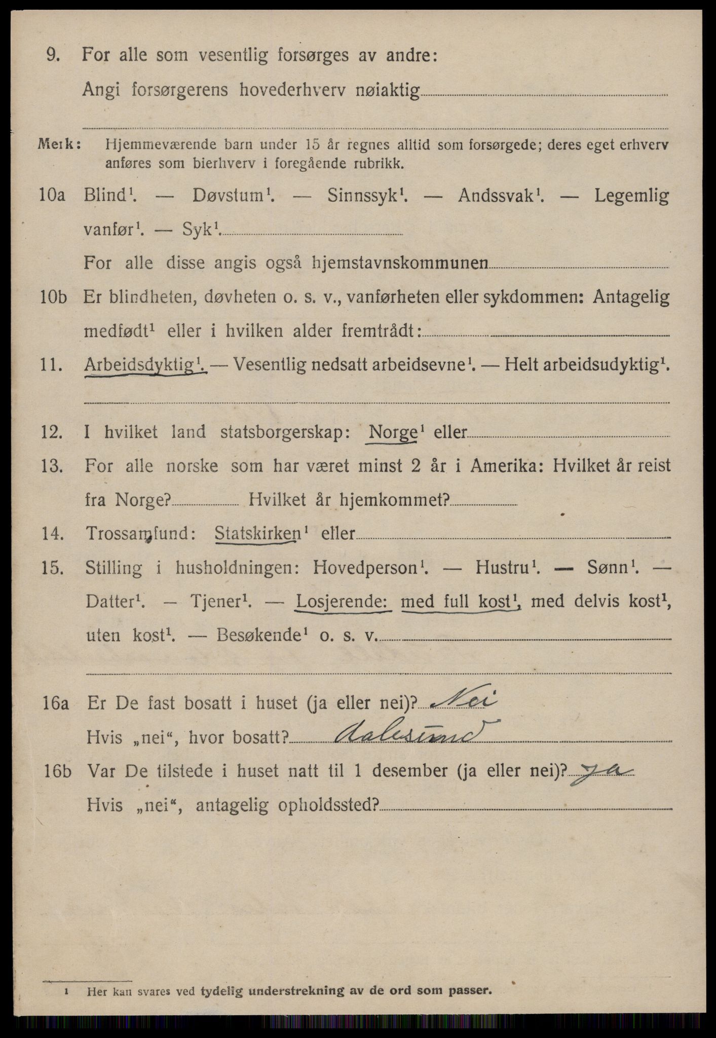 SAT, 1920 census for Skodje, 1920, p. 3466