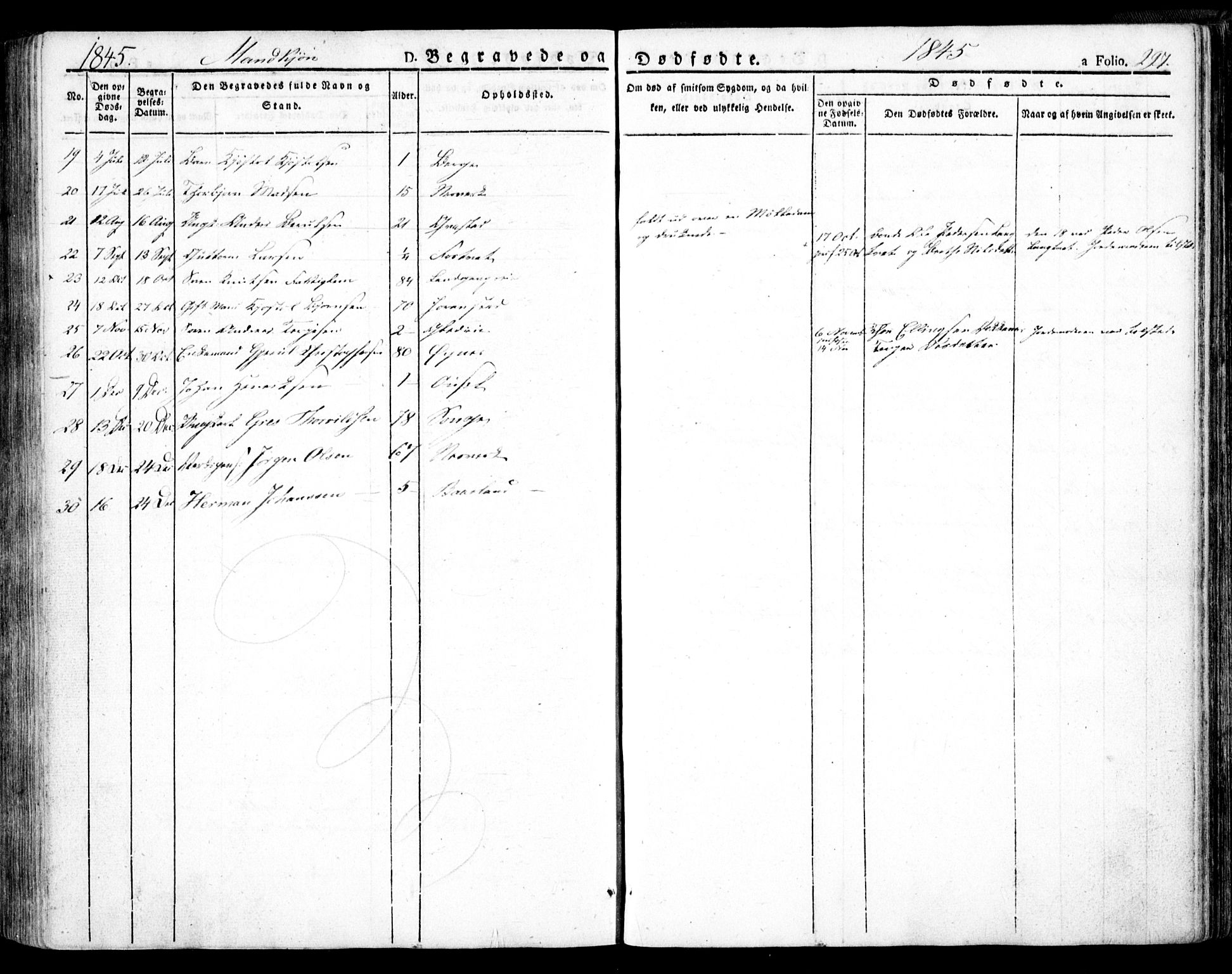 Holt sokneprestkontor, AV/SAK-1111-0021/F/Fa/L0007: Parish register (official) no. A 7, 1836-1848, p. 297