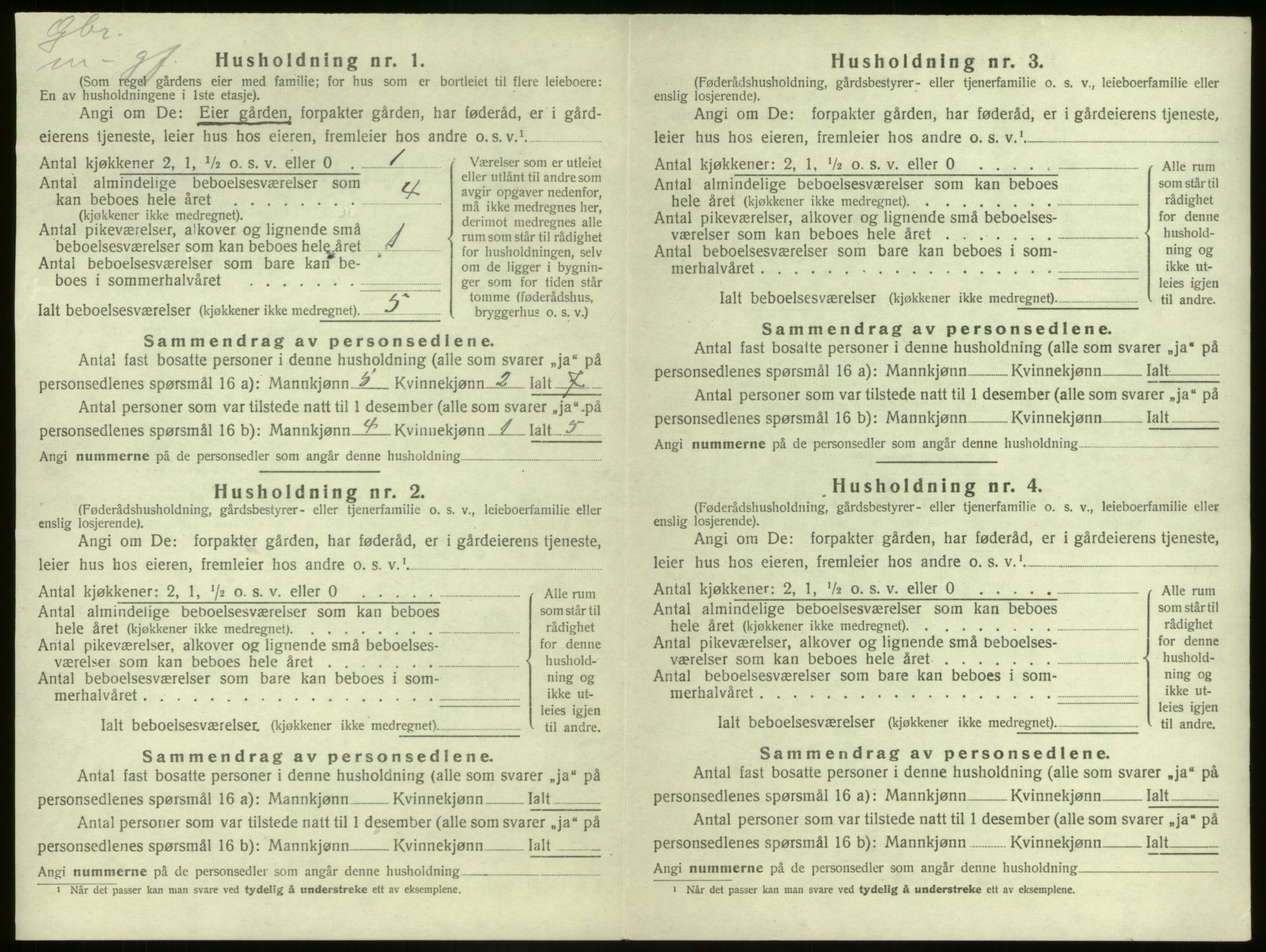 SAB, 1920 census for Kinn, 1920, p. 370