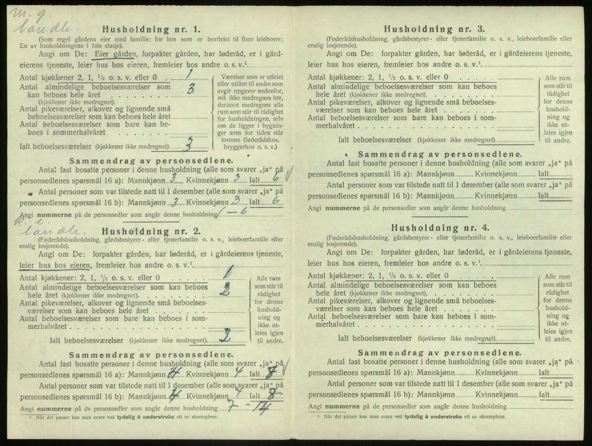 SAB, 1920 census for Askvoll, 1920, p. 278