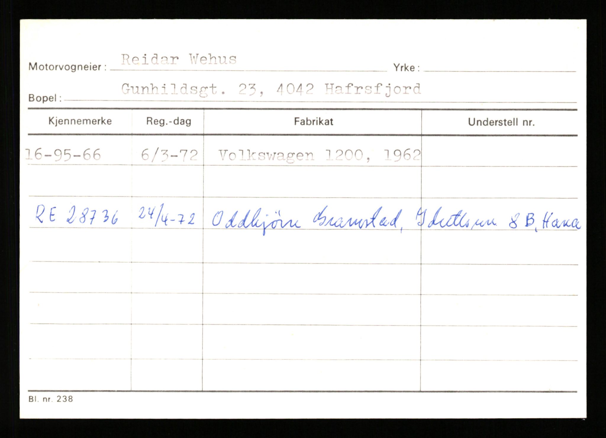 Stavanger trafikkstasjon, AV/SAST-A-101942/0/G/L0010: Registreringsnummer: 130000 - 239953, 1930-1971, p. 1345