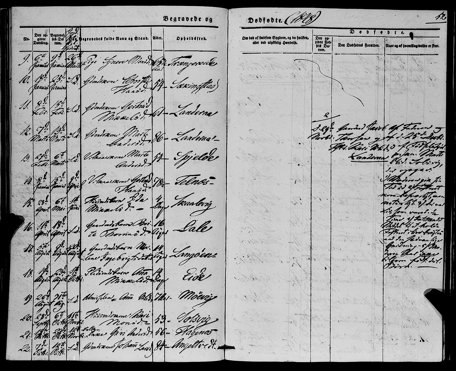Fjell sokneprestembete, SAB/A-75301/H/Haa: Parish register (official) no. A 7, 1847-1877, p. 52