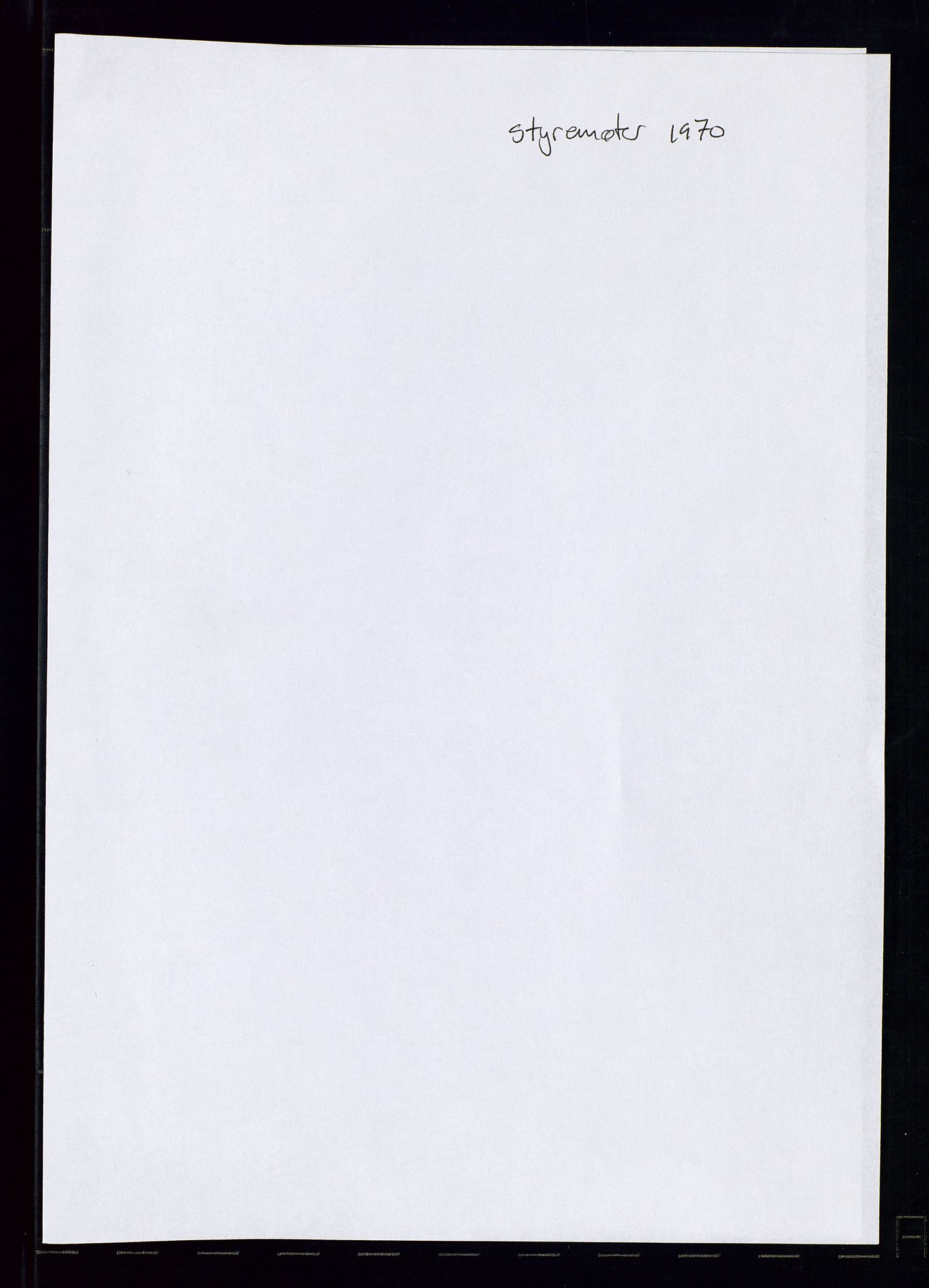 PA 1544 - Norsk Brændselolje A/S, AV/SAST-A-101965/1/A/Ab/L0007/0001: Styremøter  / Styremøter 1970, 1976, 1970-1976, p. 3