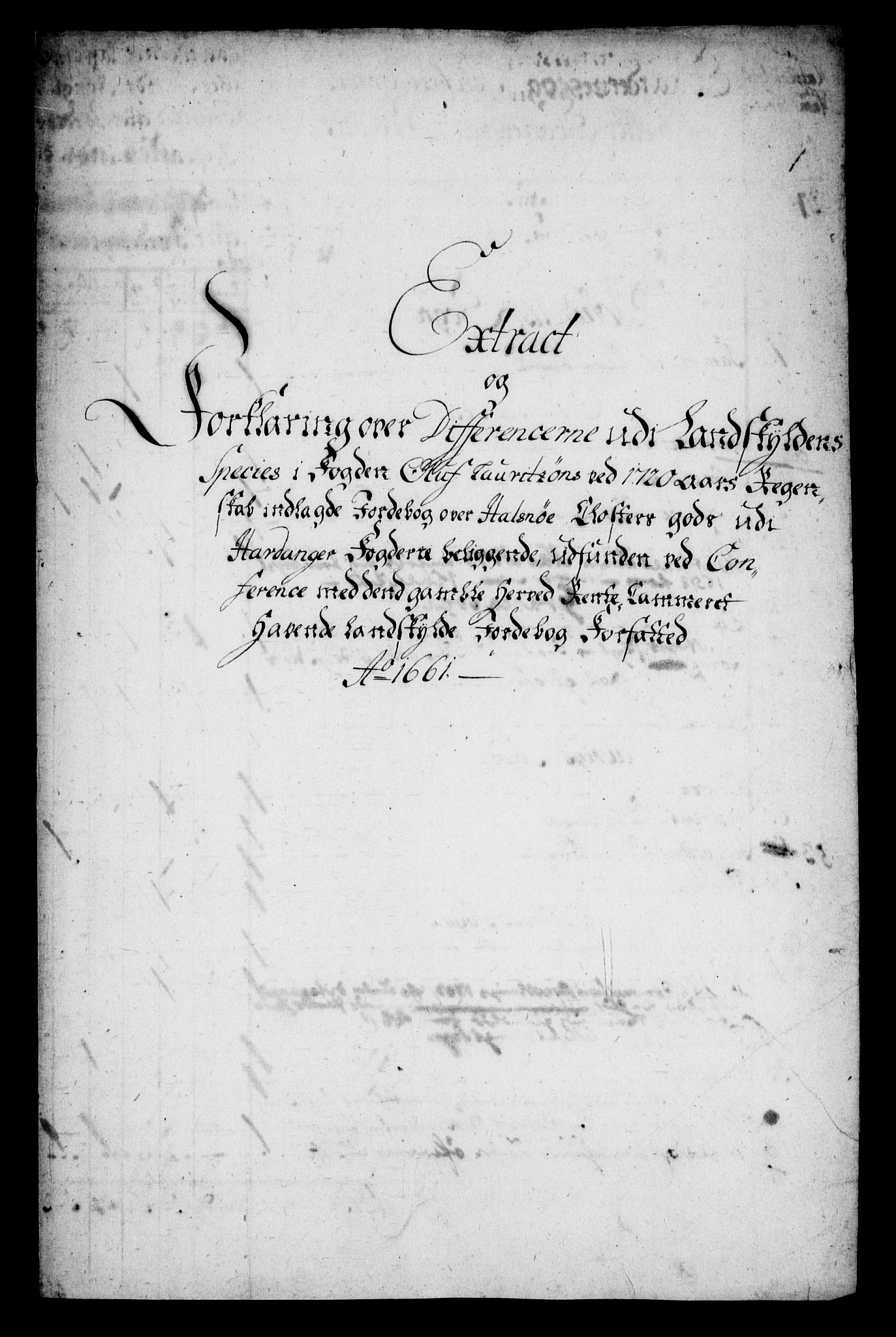 Rentekammeret inntil 1814, Realistisk ordnet avdeling, RA/EA-4070/On/L0005: [Jj 6]: Forskjellige dokumenter om Halsnøy klosters gods, 1697-1770, p. 385
