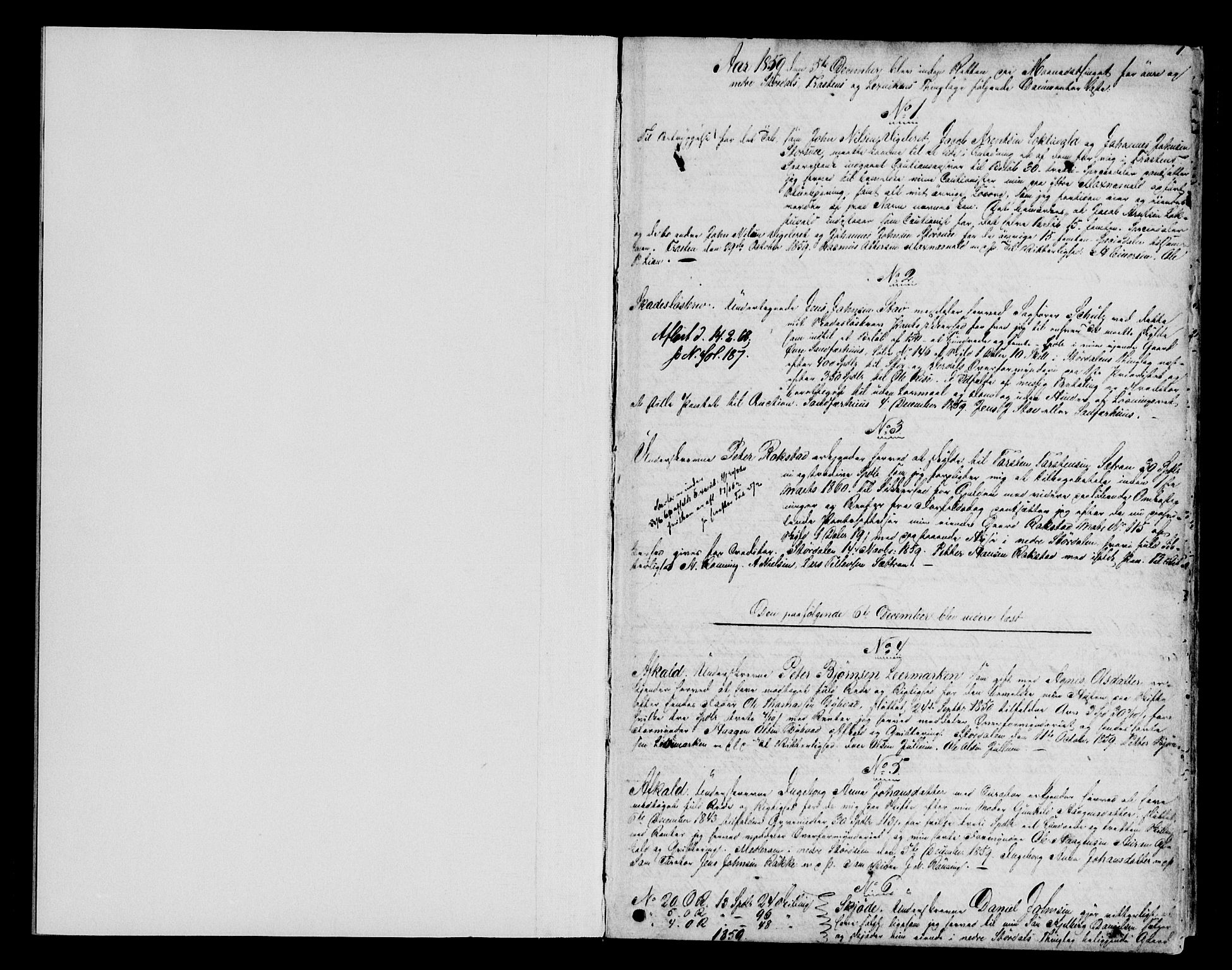 Stjør- og Verdal sorenskriveri, AV/SAT-A-4167/1/2/2C/L0024: Mortgage book no. L, 1859-1863, p. 1