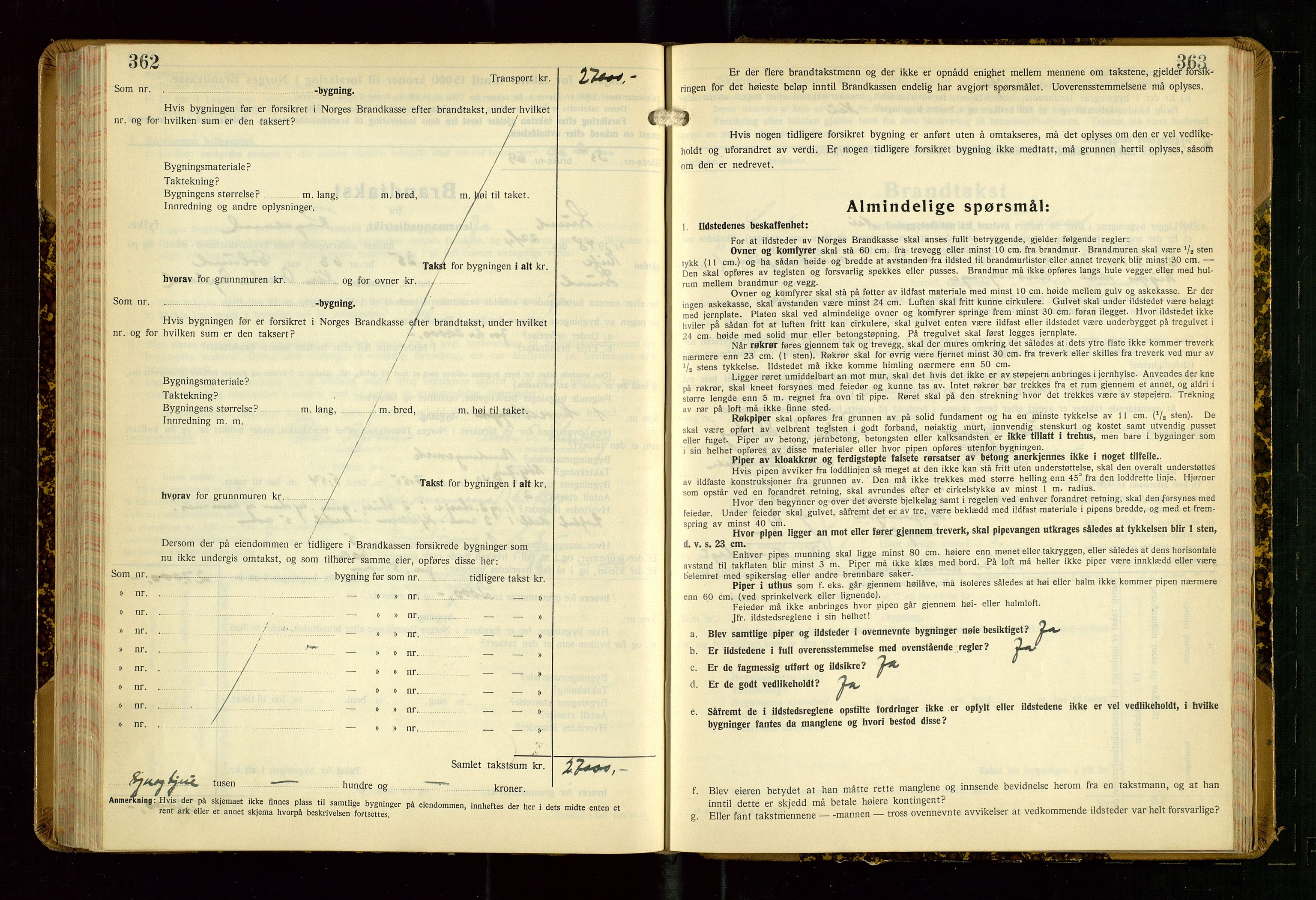 Lund lensmannskontor, SAST/A-100303/Gob/L0006: "Brandtakstprotokoll", 1938-1951, p. 362-363