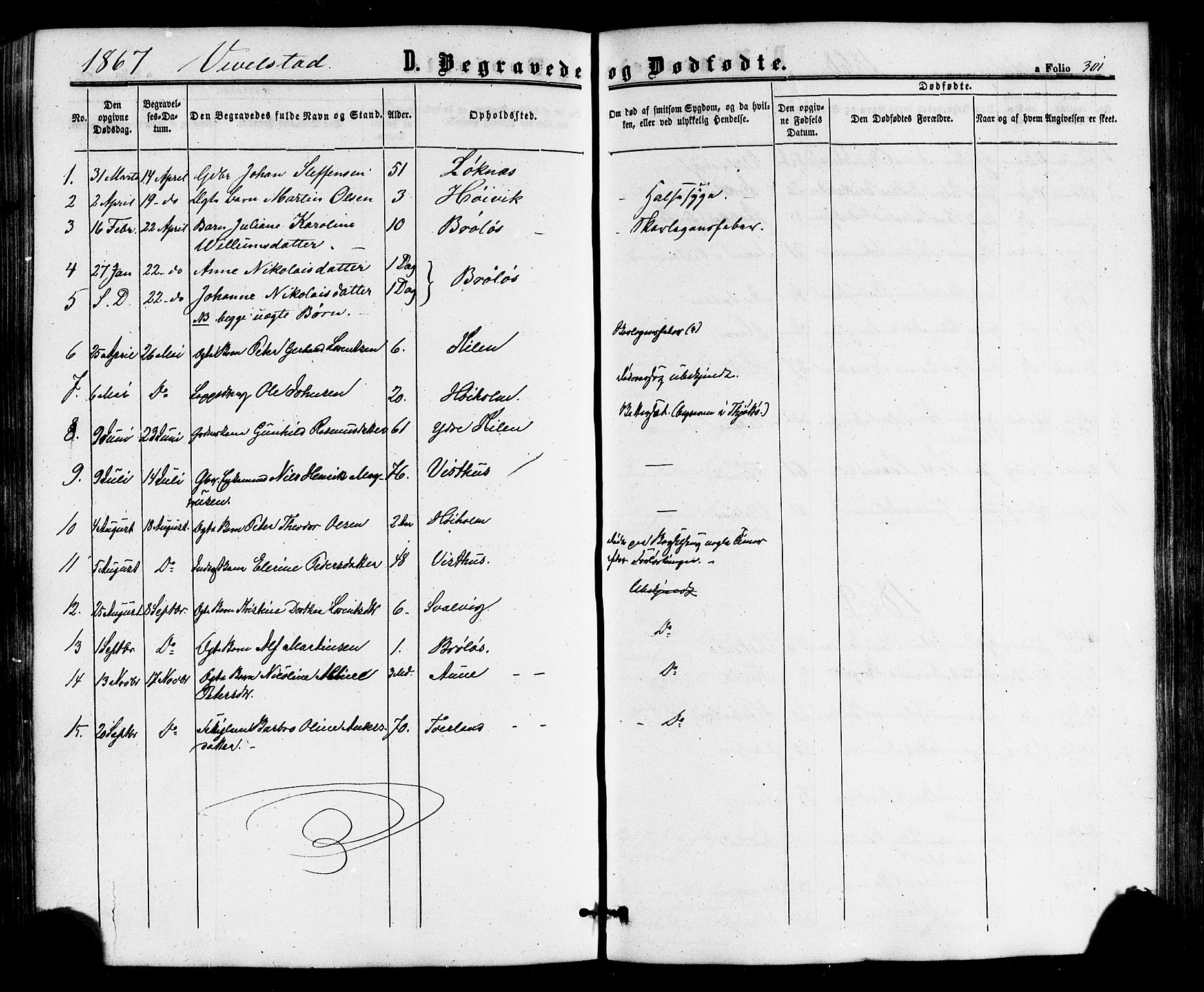 Ministerialprotokoller, klokkerbøker og fødselsregistre - Nordland, SAT/A-1459/817/L0262: Parish register (official) no. 817A03 /2, 1867-1877, p. 301