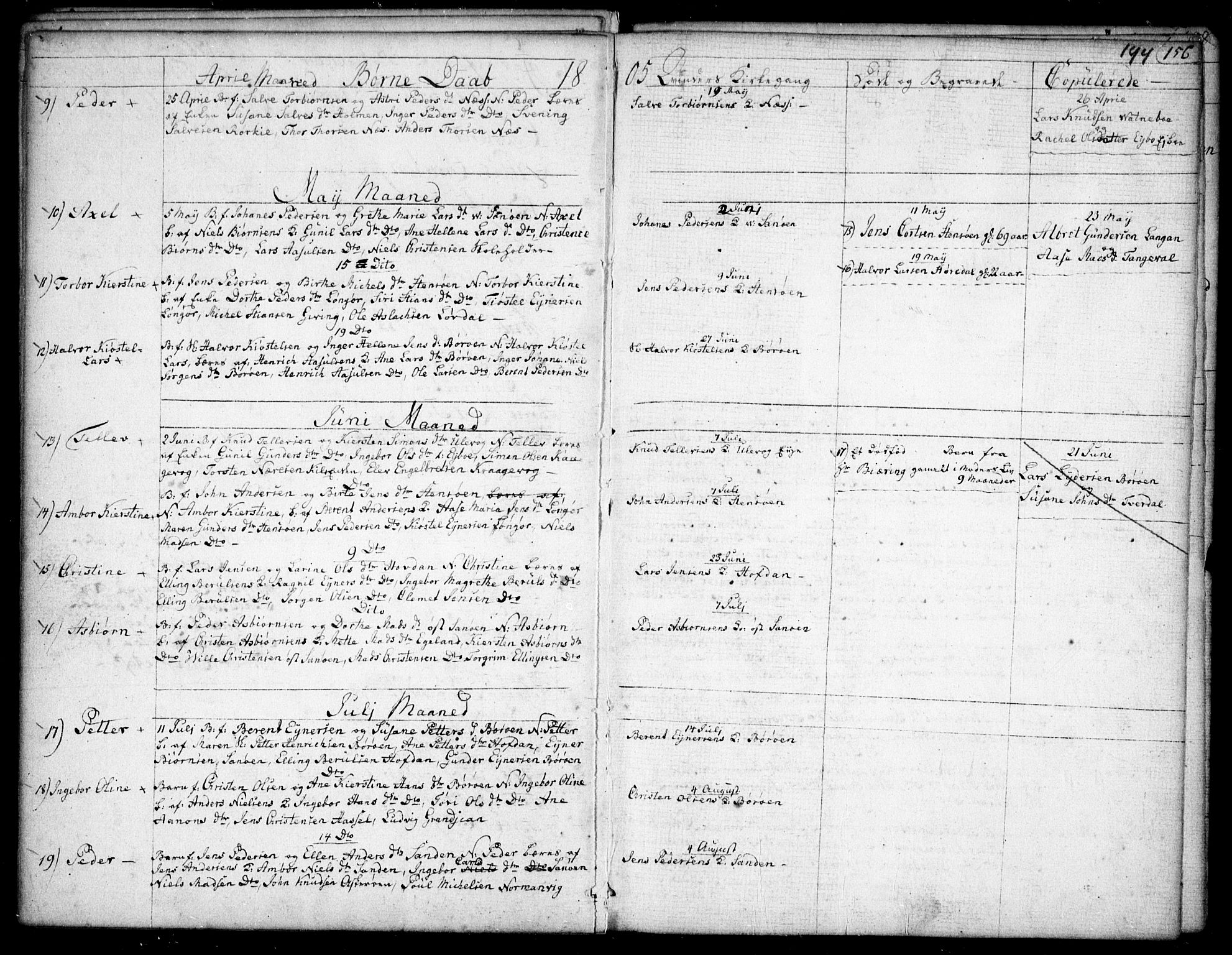 Dypvåg sokneprestkontor, SAK/1111-0007/F/Fb/Fba/L0007: Parish register (copy) no. B 7, 1762-1810, p. 144