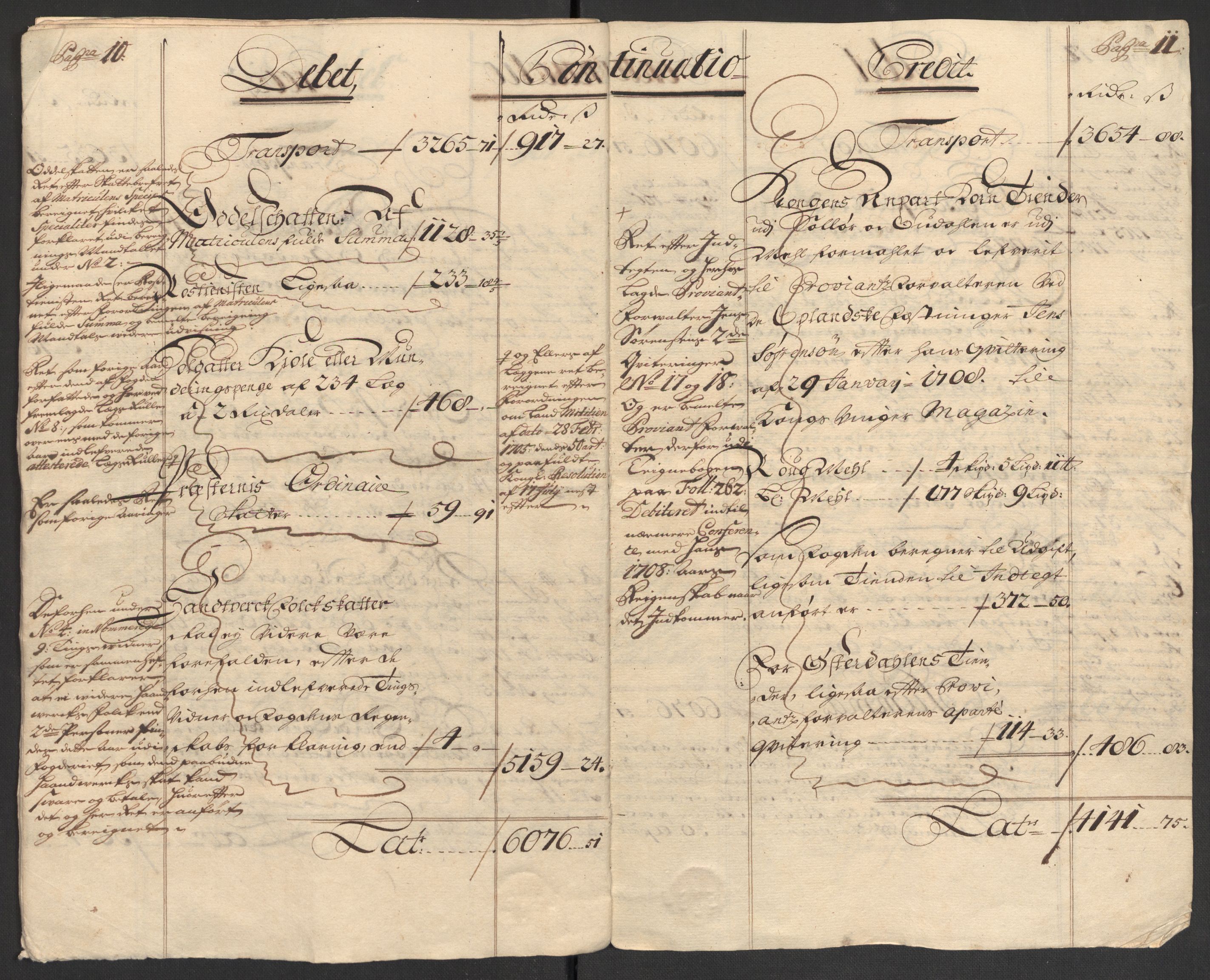 Rentekammeret inntil 1814, Reviderte regnskaper, Fogderegnskap, RA/EA-4092/R13/L0844: Fogderegnskap Solør, Odal og Østerdal, 1707, p. 14