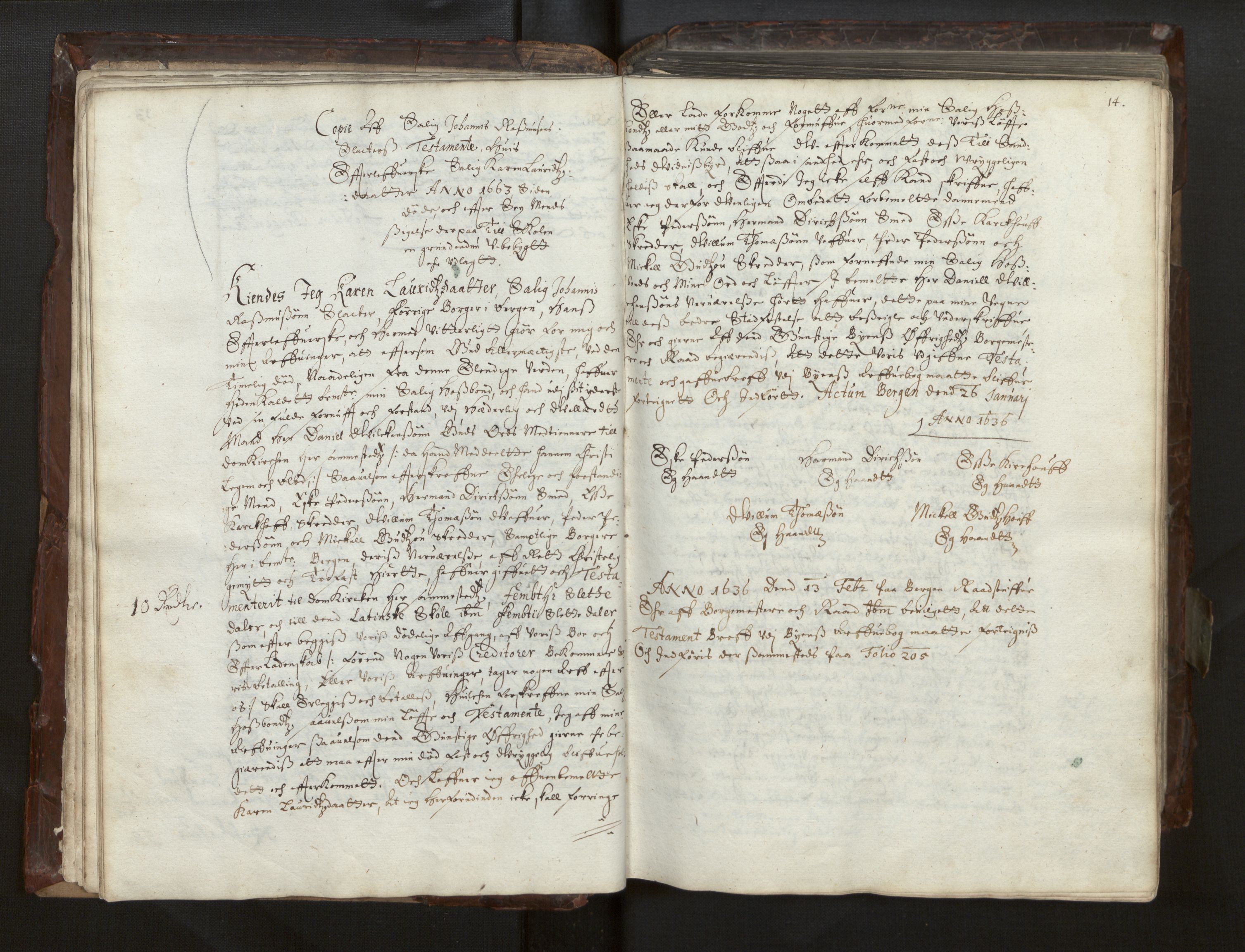 Bjørgvin biskop, AV/SAB-A-5601/Ga/L0014: Jordebøker for geistleg gods og andre rekneskapsprotokollar, 1609-1737, p. 13b-14a