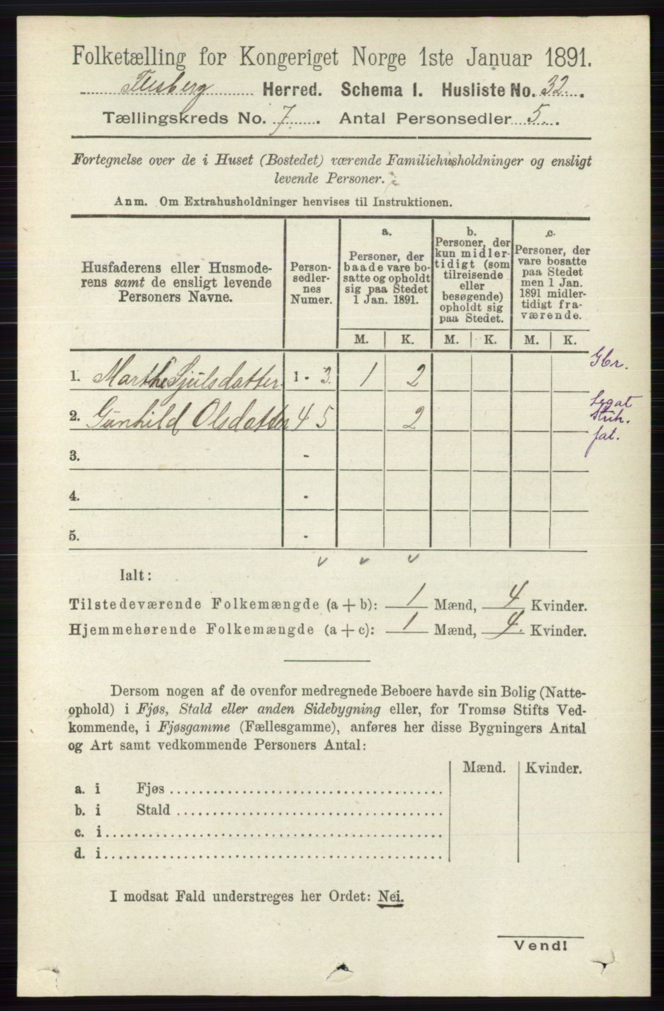 RA, 1891 census for 0631 Flesberg, 1891, p. 1166