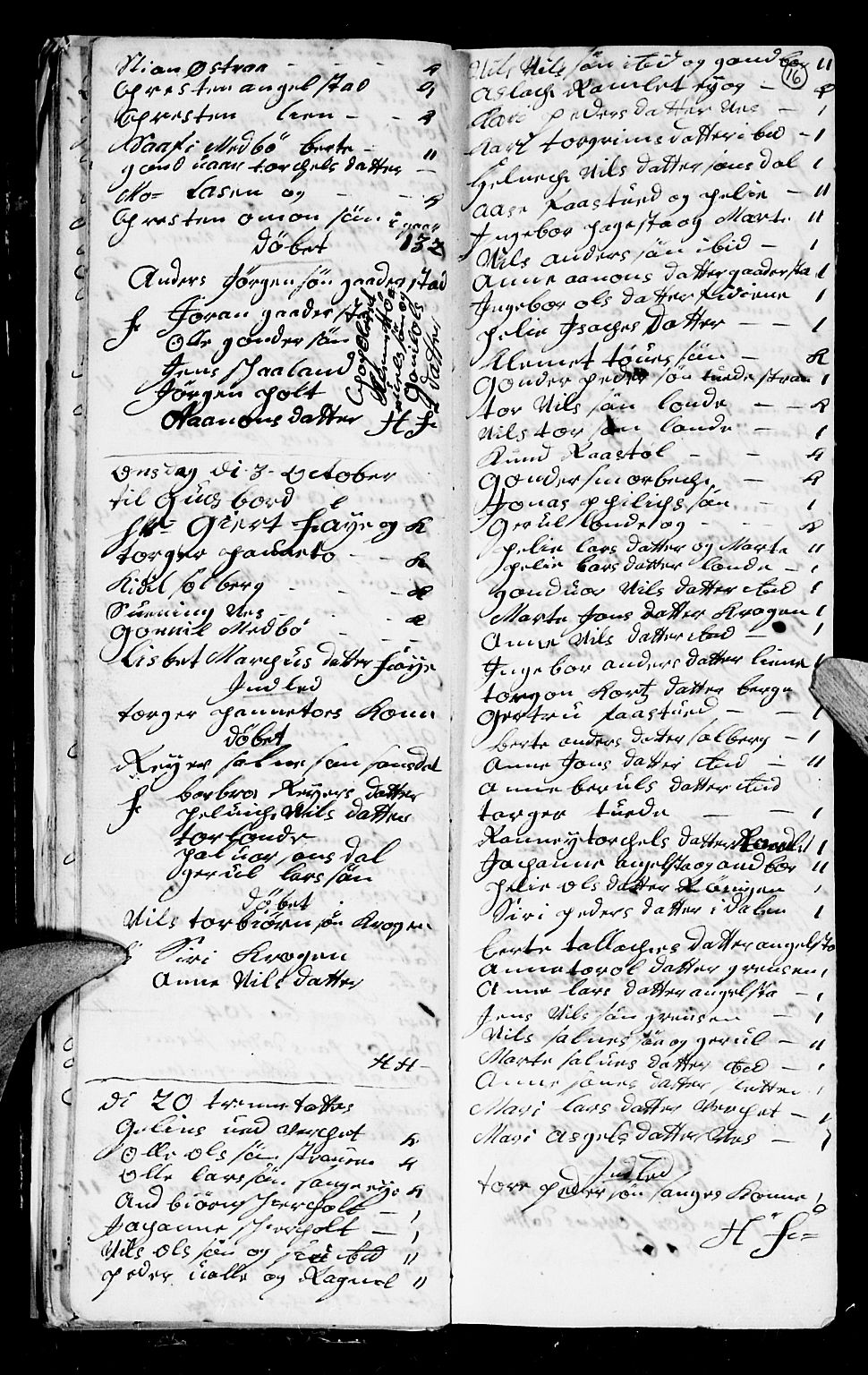 Holt sokneprestkontor, AV/SAK-1111-0021/F/Fb/L0004: Parish register (copy) no. B 4, 1730-1746, p. 16