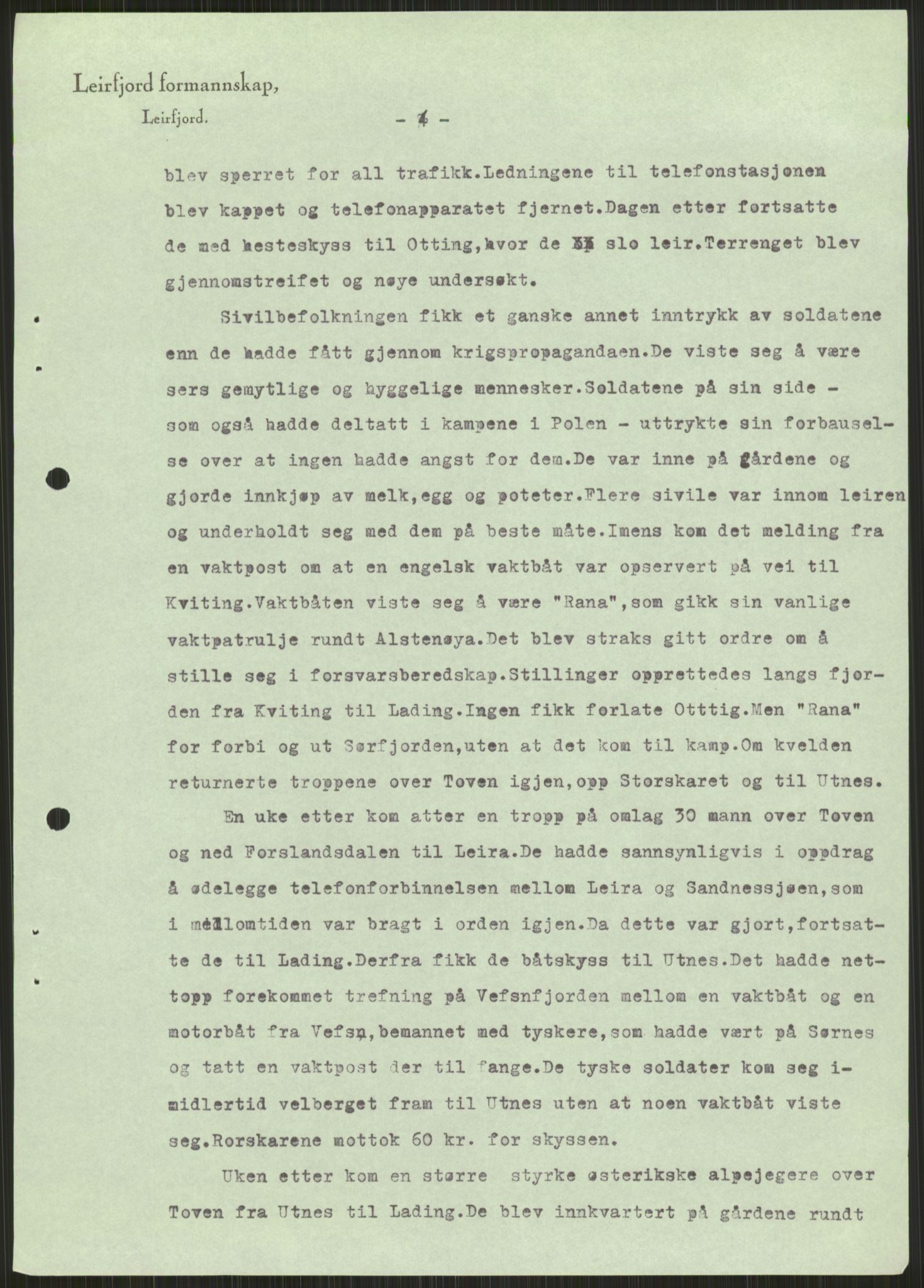 Forsvaret, Forsvarets krigshistoriske avdeling, AV/RA-RAFA-2017/Y/Ya/L0017: II-C-11-31 - Fylkesmenn.  Rapporter om krigsbegivenhetene 1940., 1940, p. 173