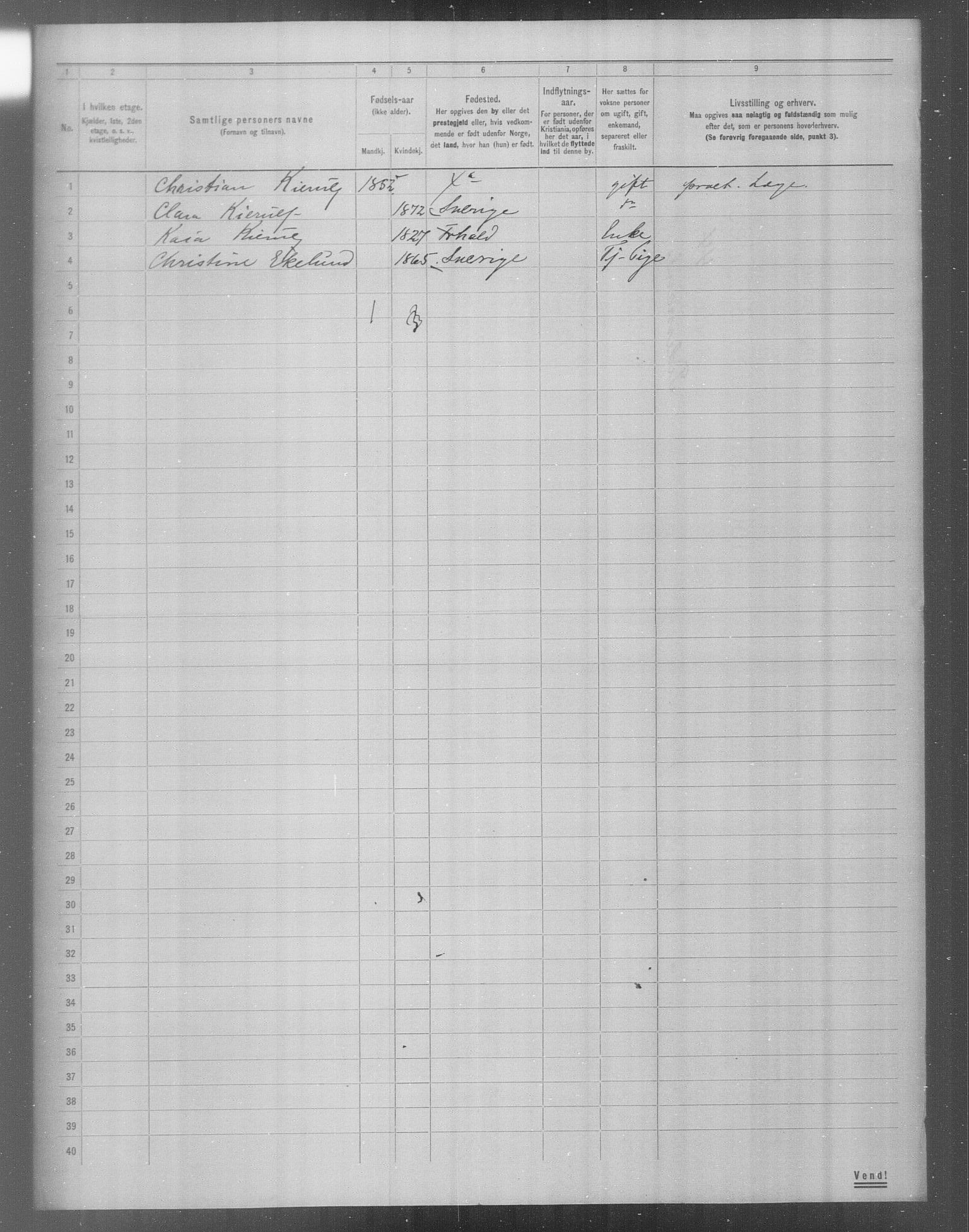 OBA, Municipal Census 1904 for Kristiania, 1904, p. 21098