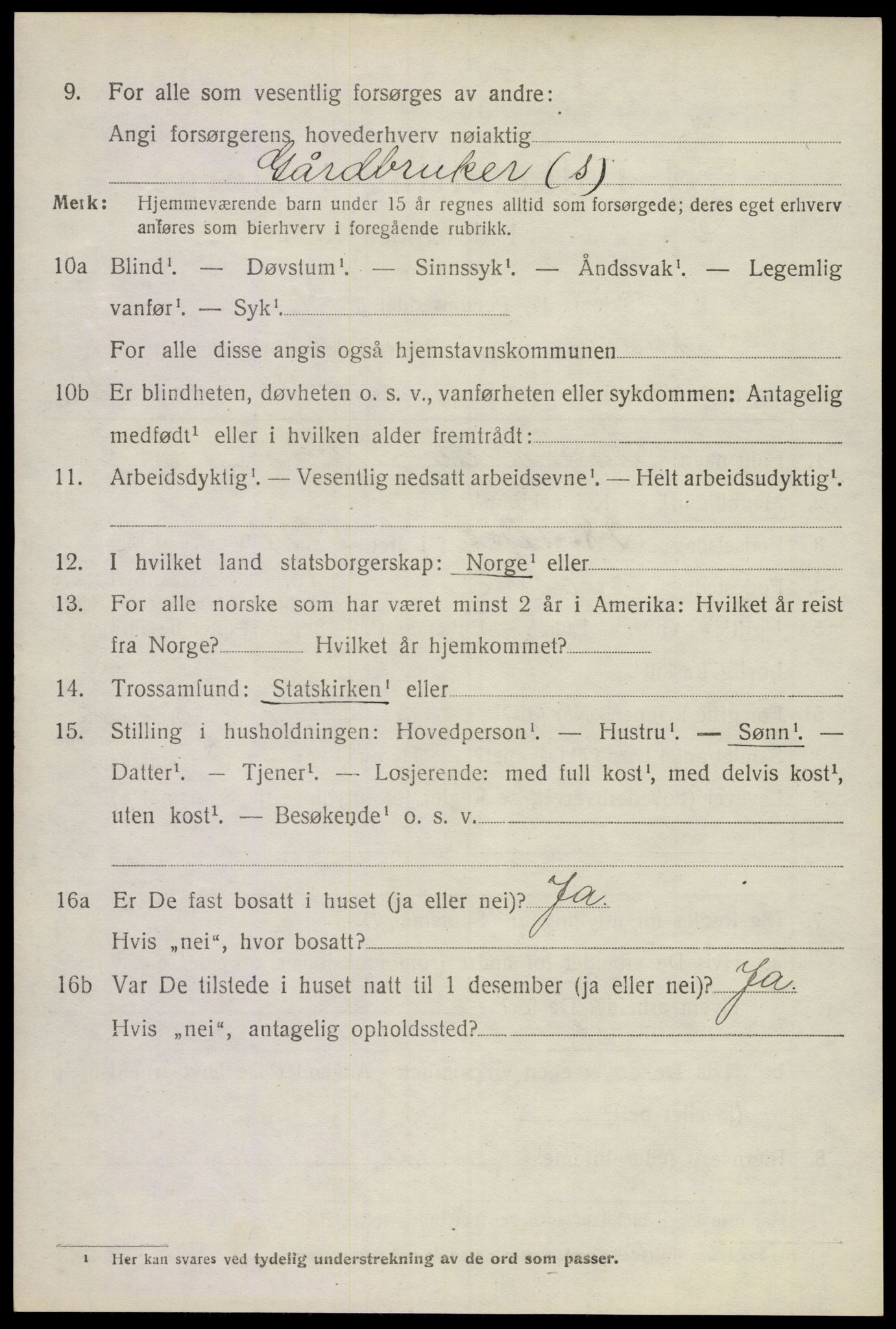SAKO, 1920 census for Andebu, 1920, p. 4447