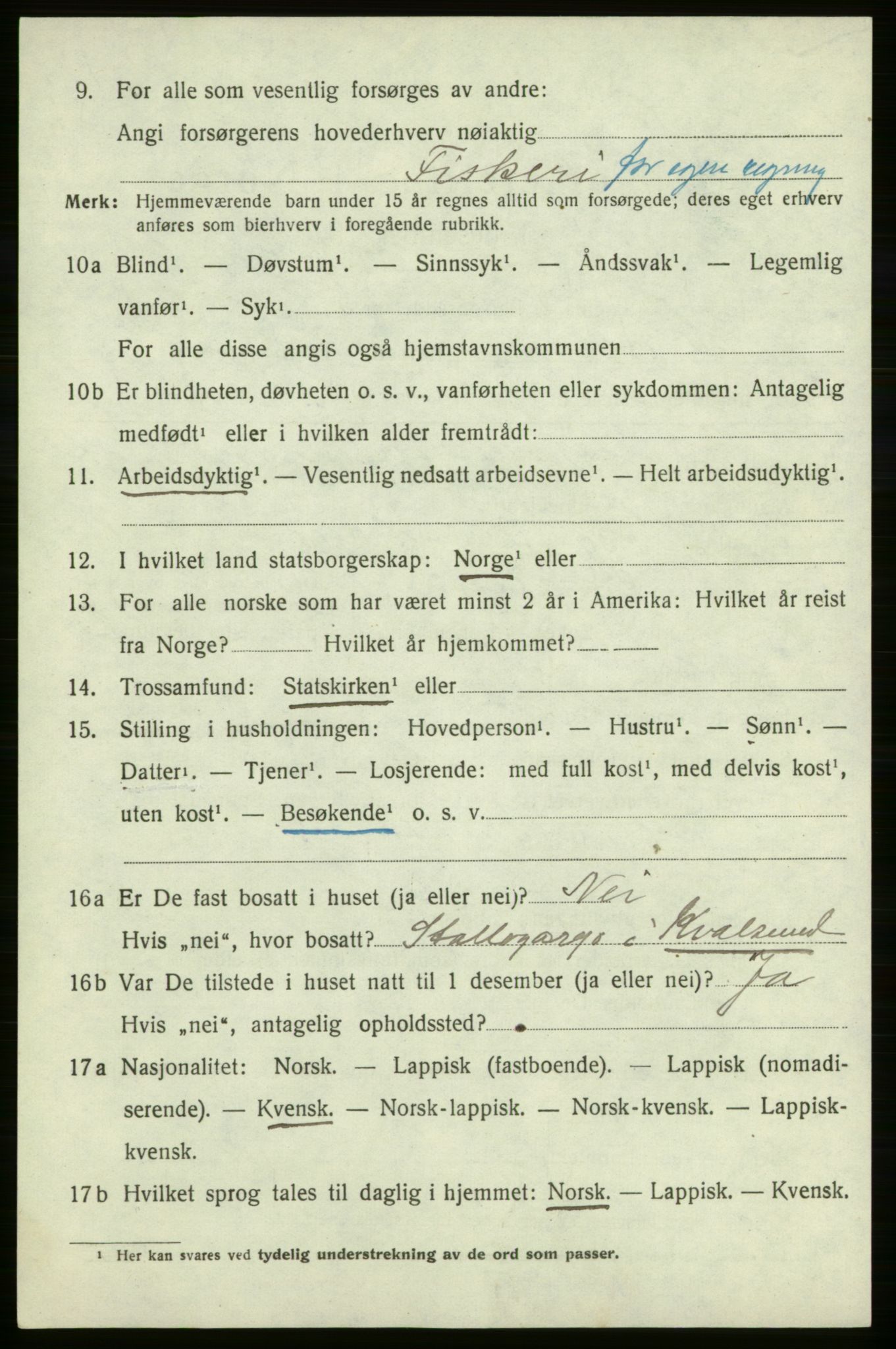 SATØ, 1920 census for , 1920, p. 973