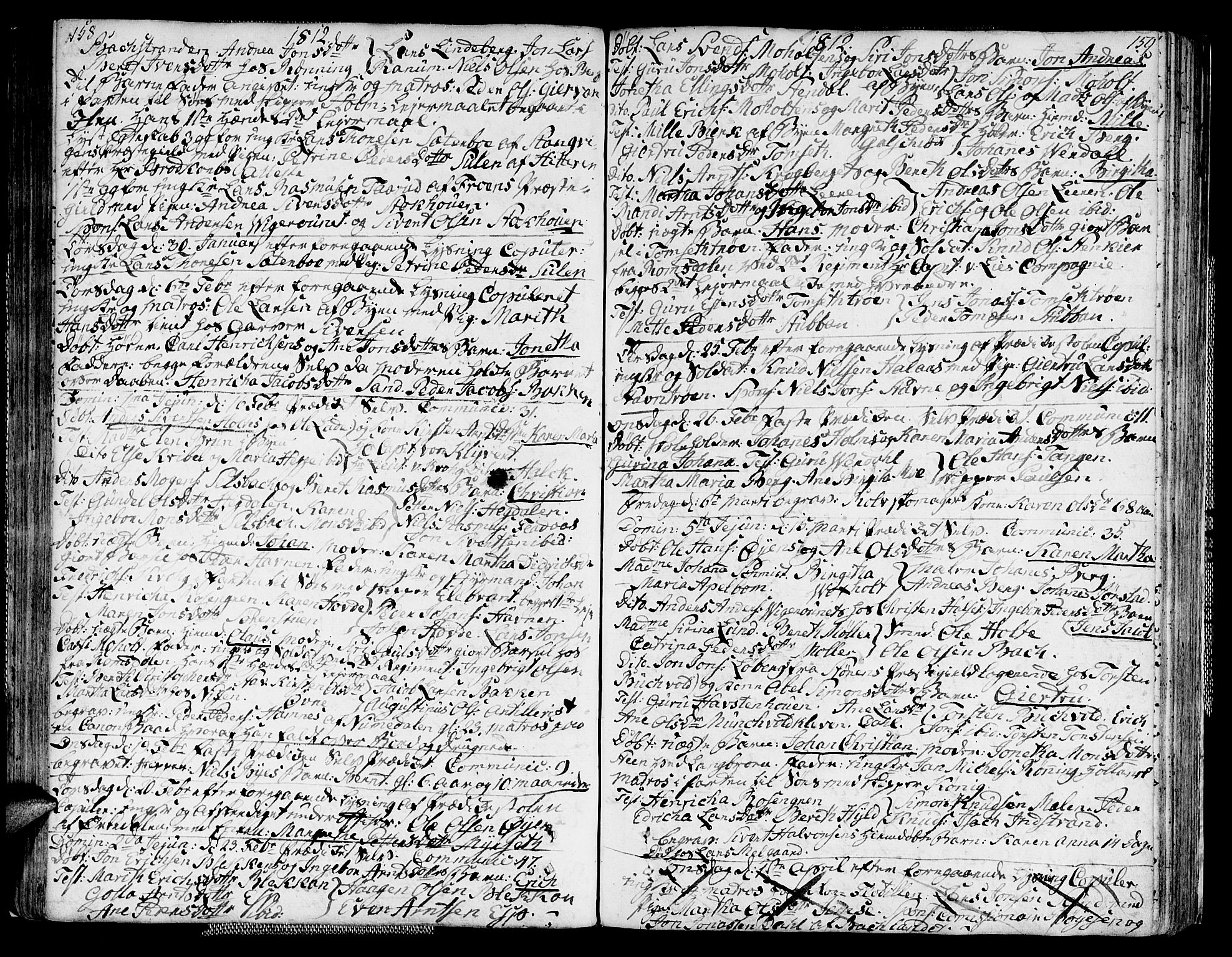Ministerialprotokoller, klokkerbøker og fødselsregistre - Sør-Trøndelag, SAT/A-1456/604/L0181: Parish register (official) no. 604A02, 1798-1817, p. 158-159