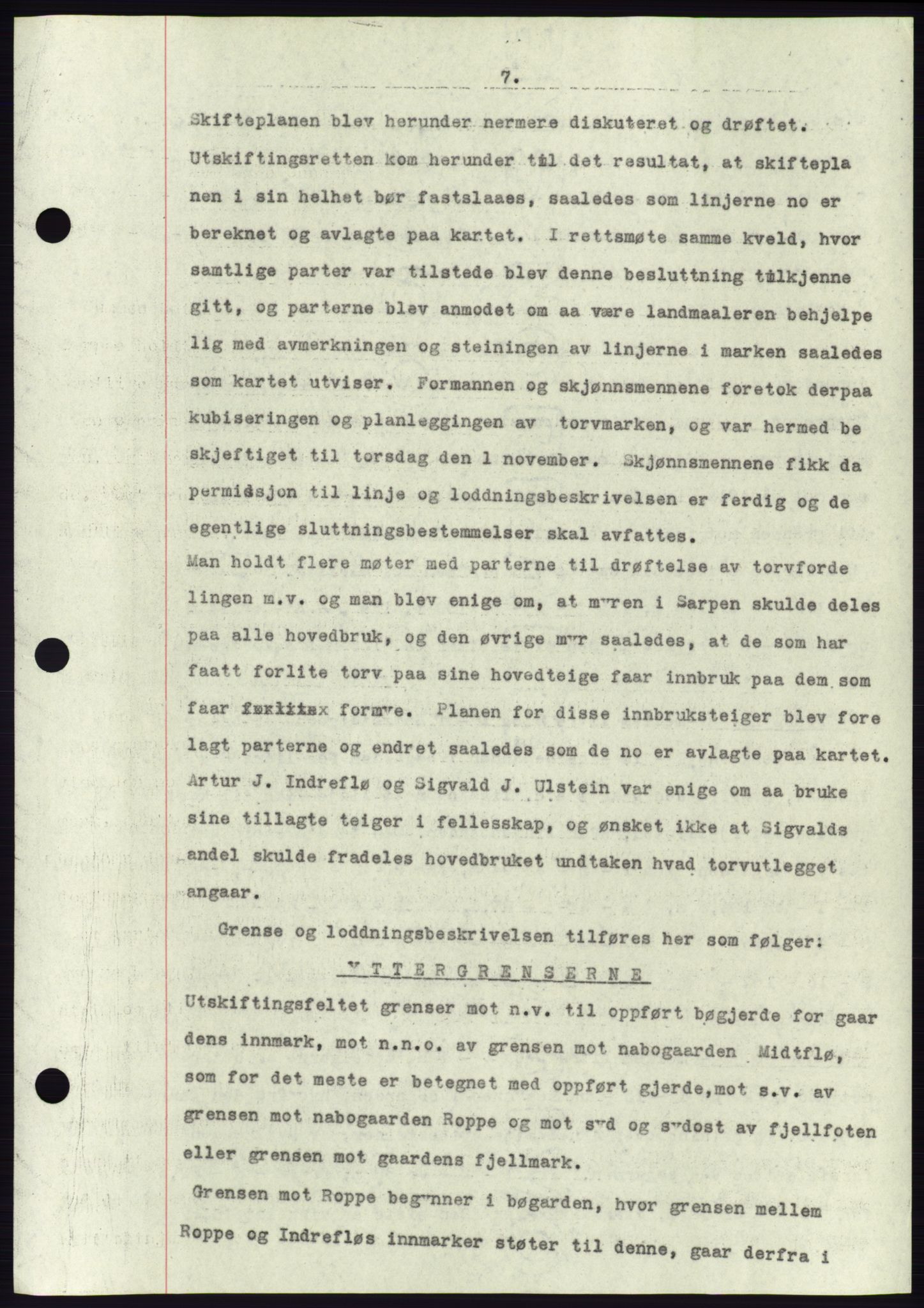 Søre Sunnmøre sorenskriveri, AV/SAT-A-4122/1/2/2C/L0077: Mortgage book no. 3A, 1945-1946, Diary no: : 827/1945