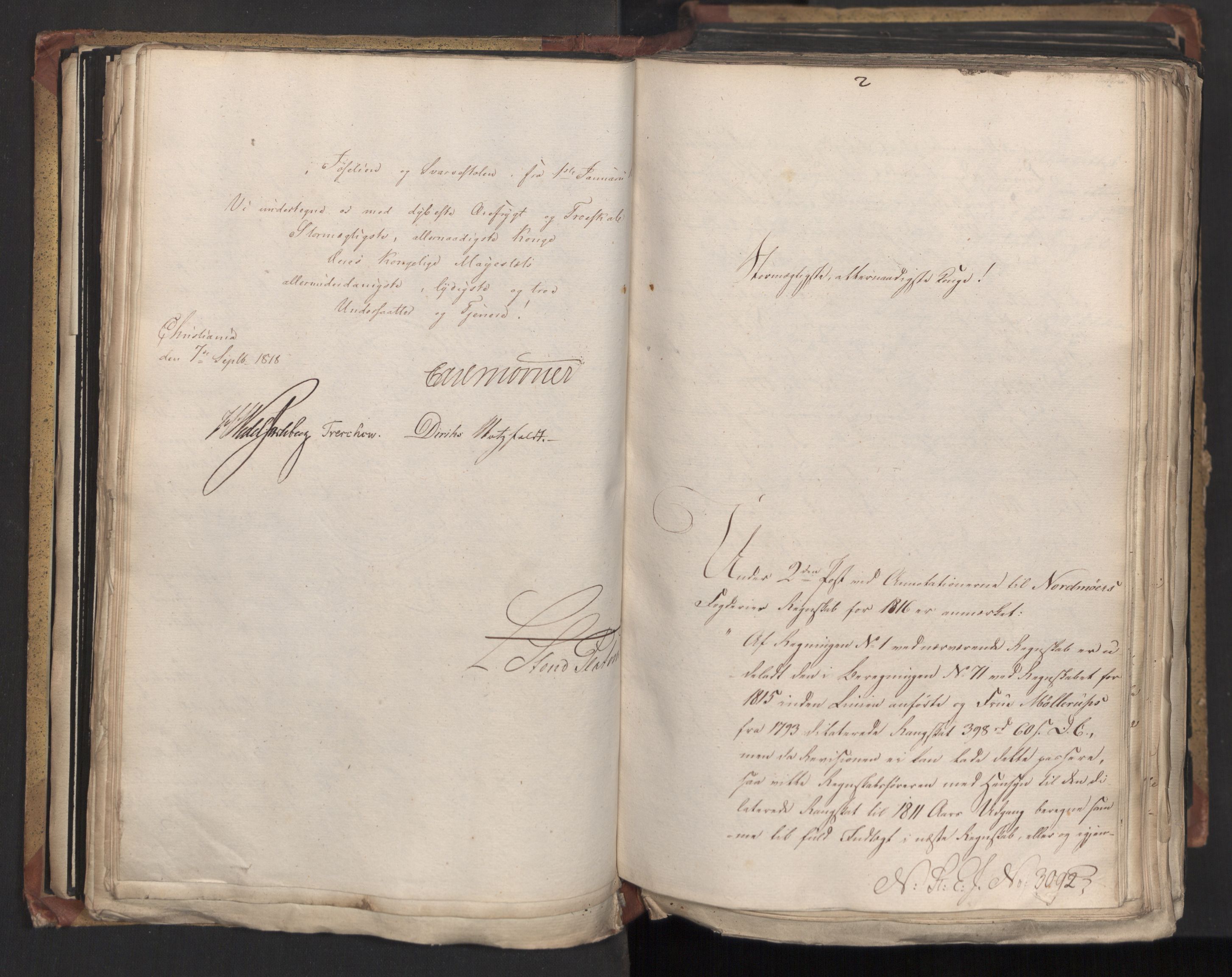 Statsrådsavdelingen i Stockholm, AV/RA-S-1003/D/Da/L0015: Regjeringsinnstillinger nr. 3058-3300, 1818, p. 92