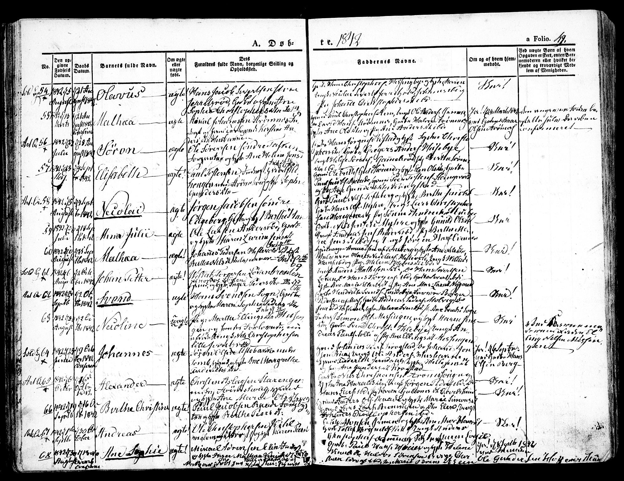 Råde prestekontor kirkebøker, SAO/A-2009/F/Fa/L0005: Parish register (official) no. 5, 1830-1853, p. 49