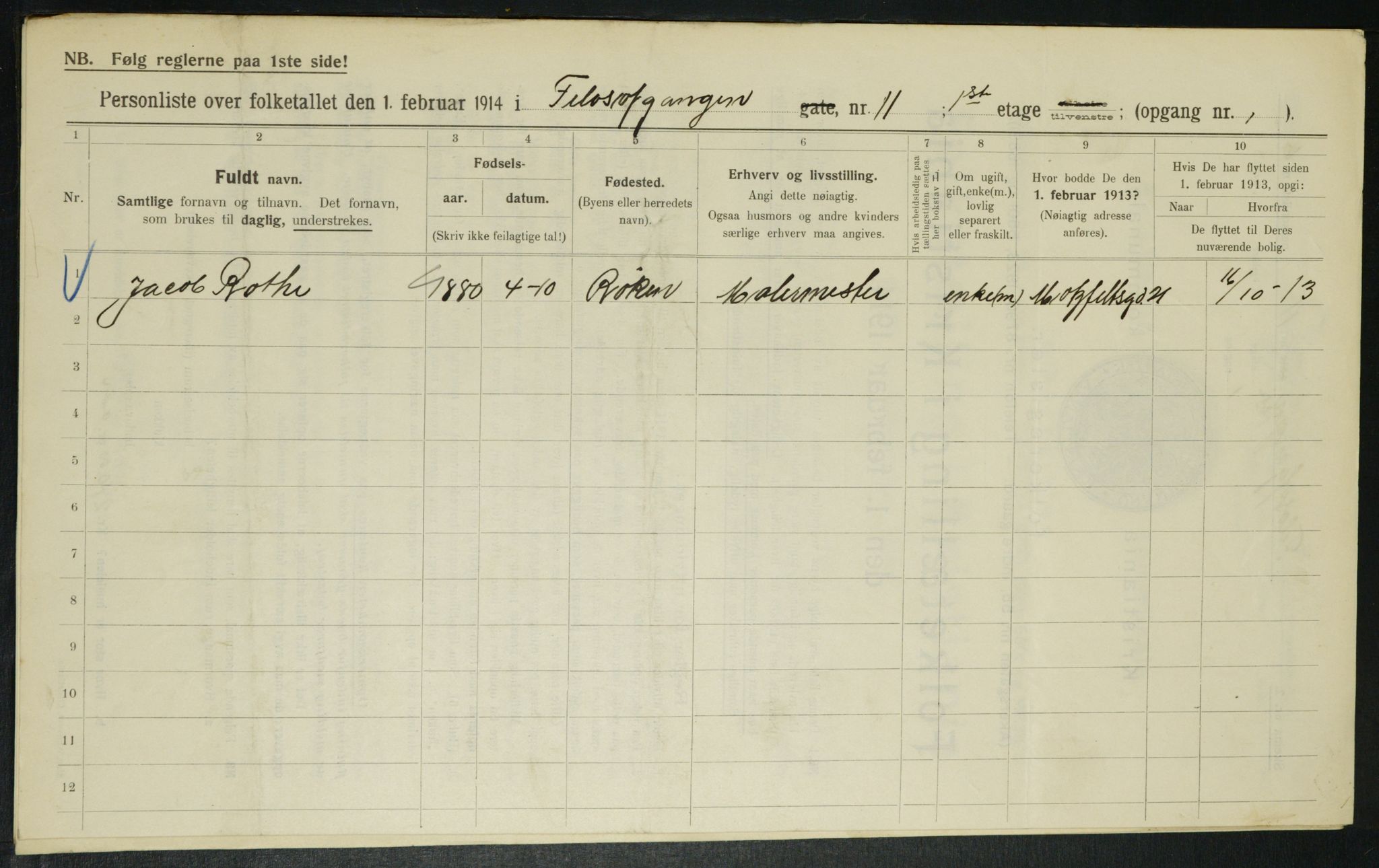 OBA, Municipal Census 1914 for Kristiania, 1914, p. 24432