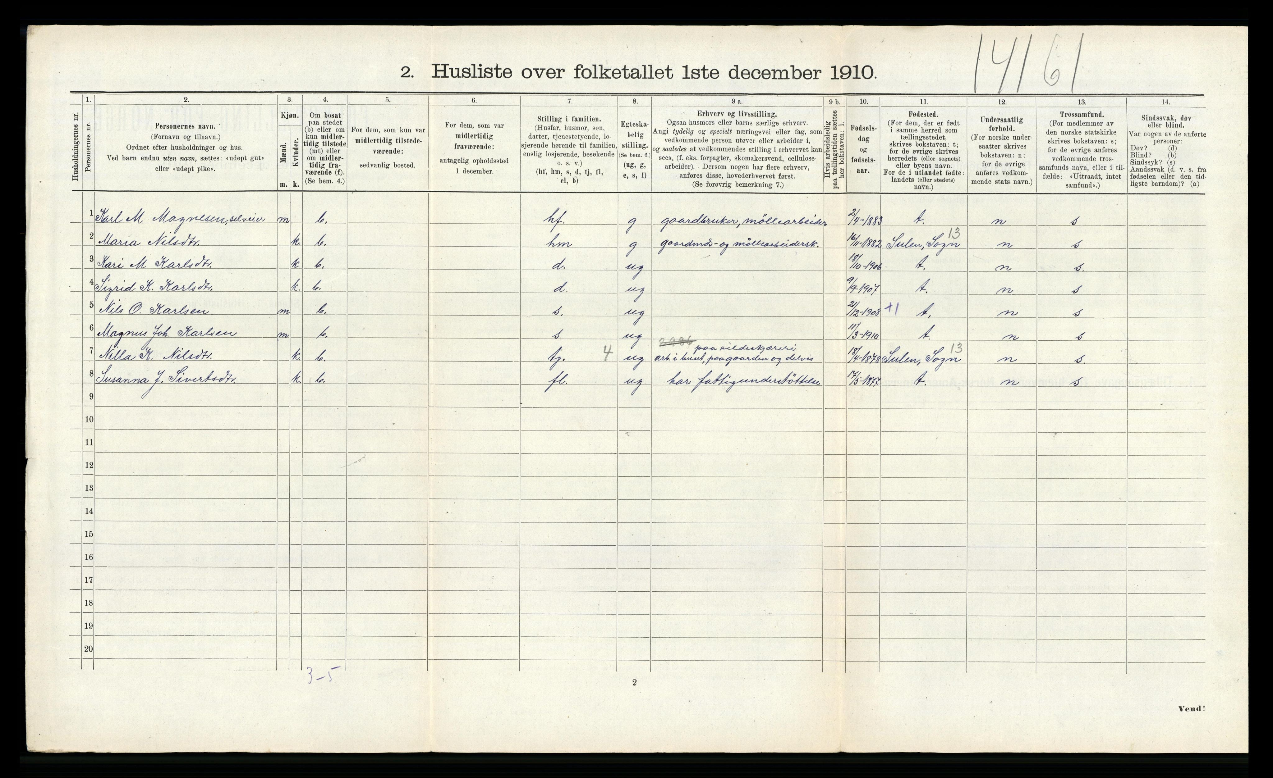 RA, 1910 census for Askøy, 1910, p. 1163