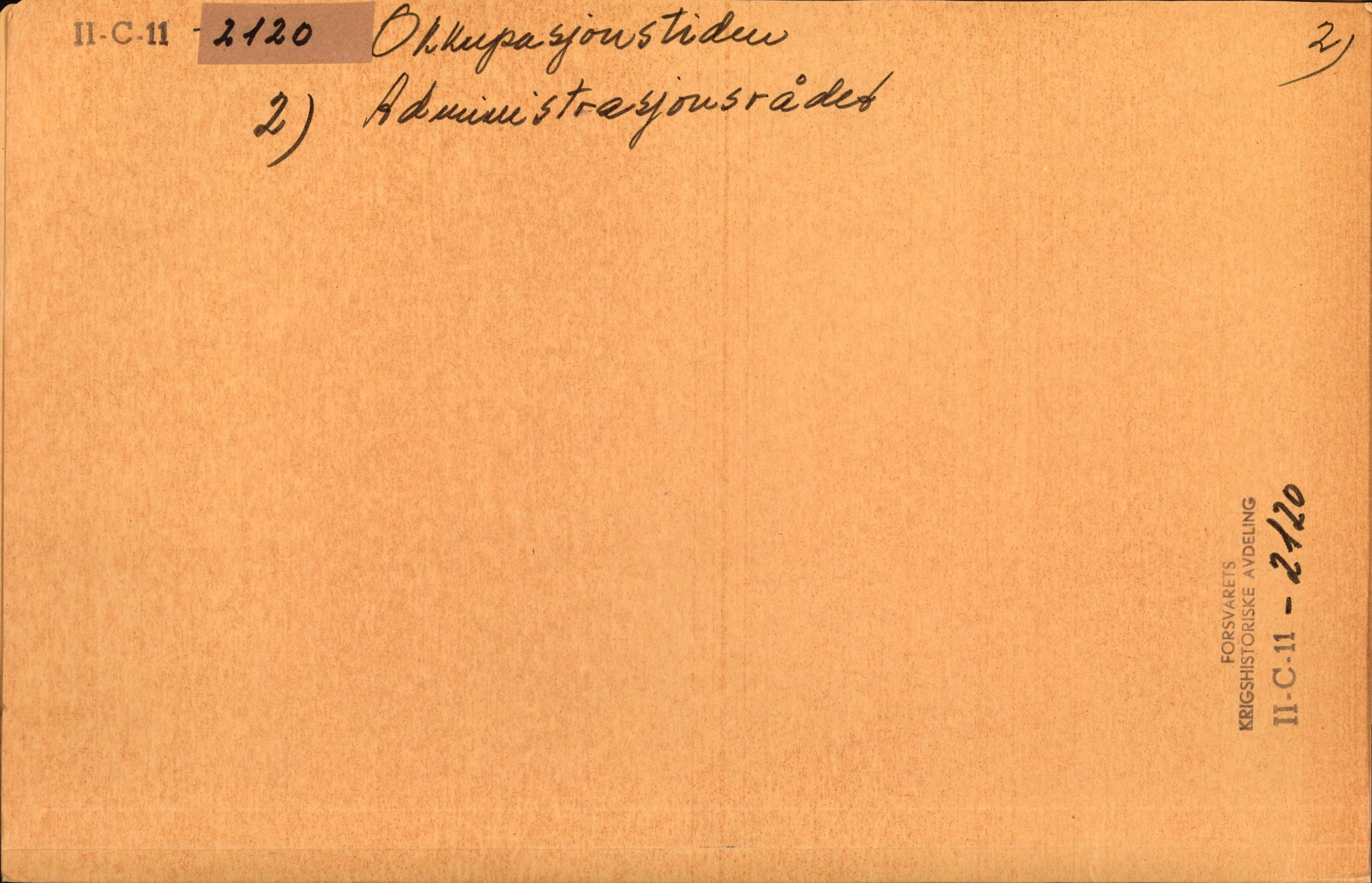 Forsvaret, Forsvarets krigshistoriske avdeling, AV/RA-RAFA-2017/Y/Yf/L0206: II-C-11-2120  -  Kapitulasjonen 7. juni 1940.  Okkupasjonstiden., 1940-1945, p. 137