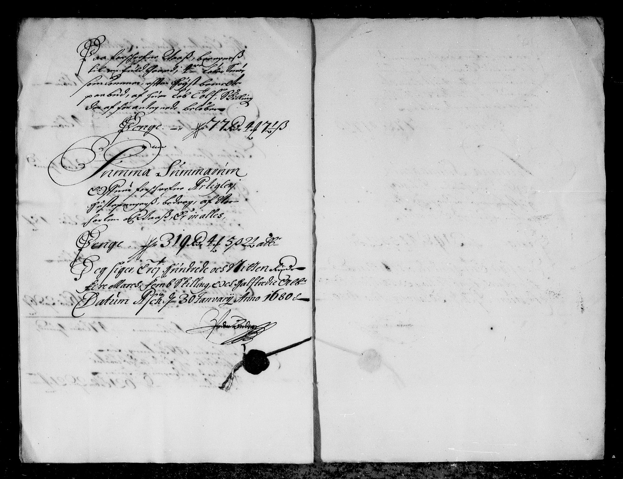 Rentekammeret inntil 1814, Reviderte regnskaper, Stiftamtstueregnskaper, Bergen stiftamt, AV/RA-EA-6043/R/Rc/L0054: Bergen stiftamt, 1679