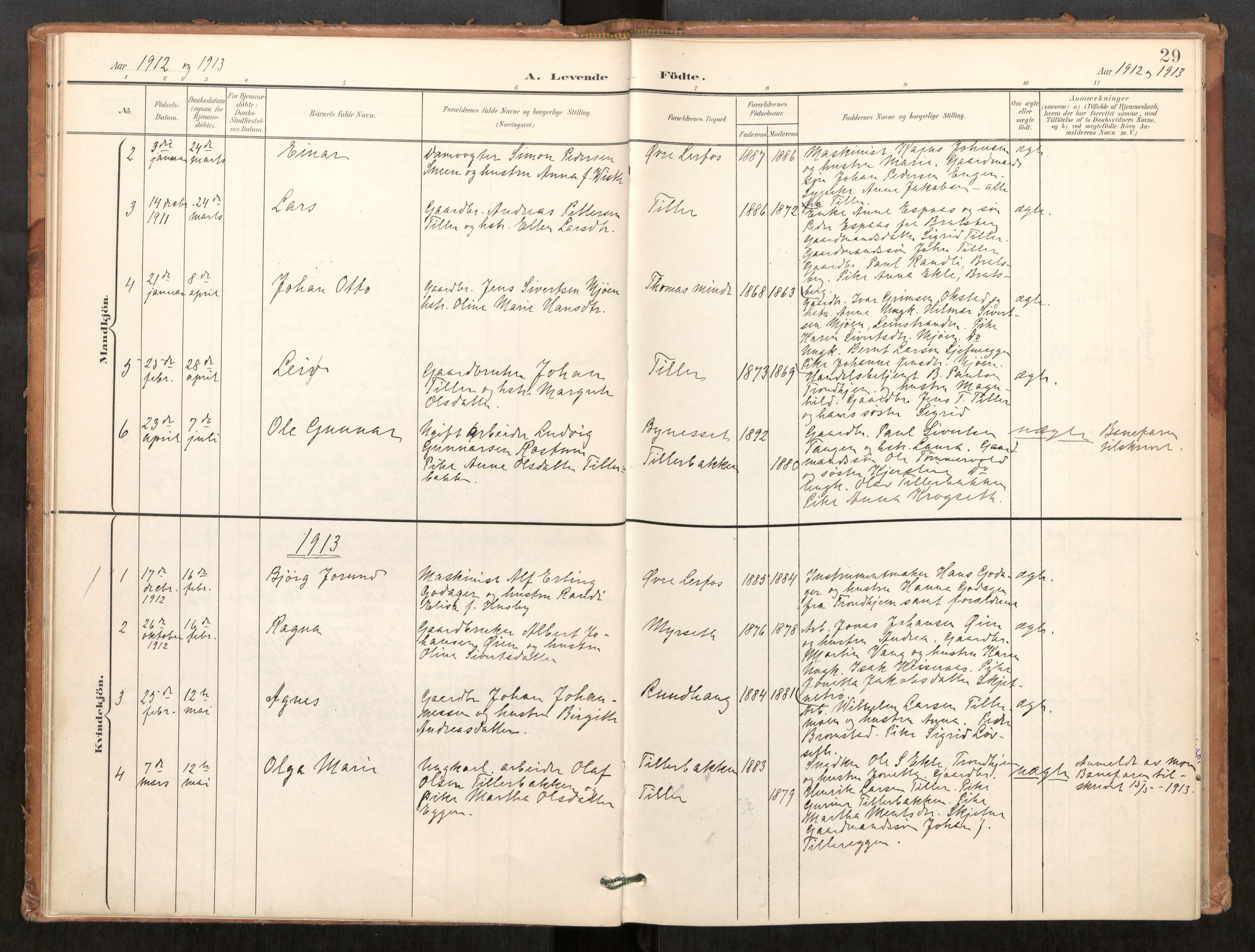 Klæbu sokneprestkontor, SAT/A-1112: Parish register (official) no. 2, 1900-1916, p. 29