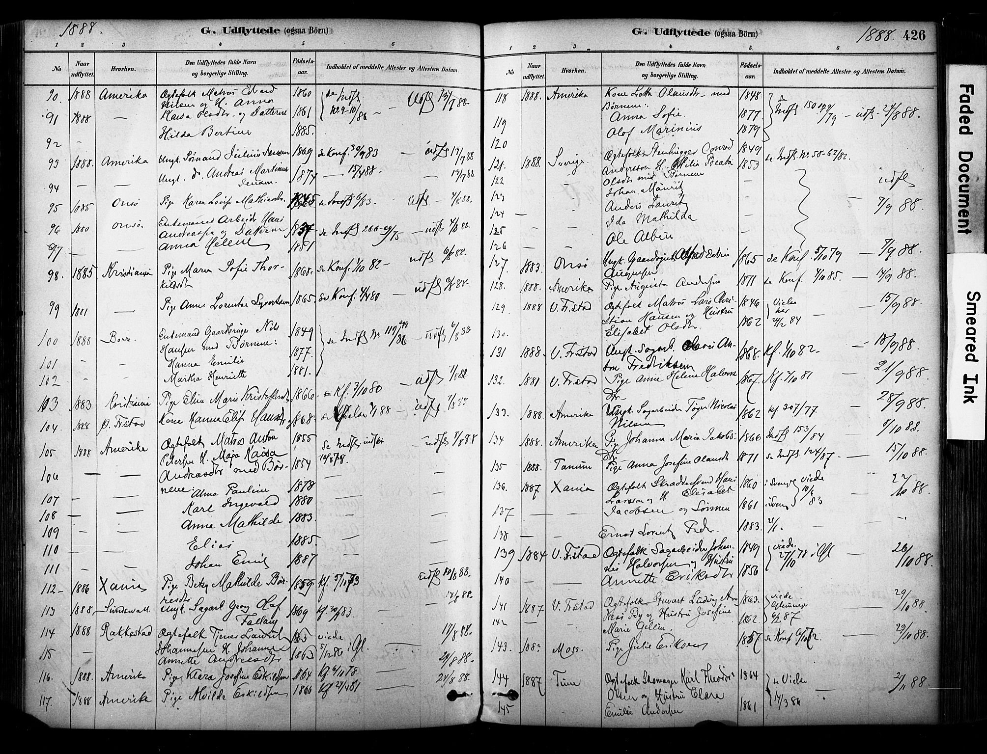 Glemmen prestekontor Kirkebøker, AV/SAO-A-10908/F/Fa/L0012: Parish register (official) no. 12, 1878-1973, p. 426