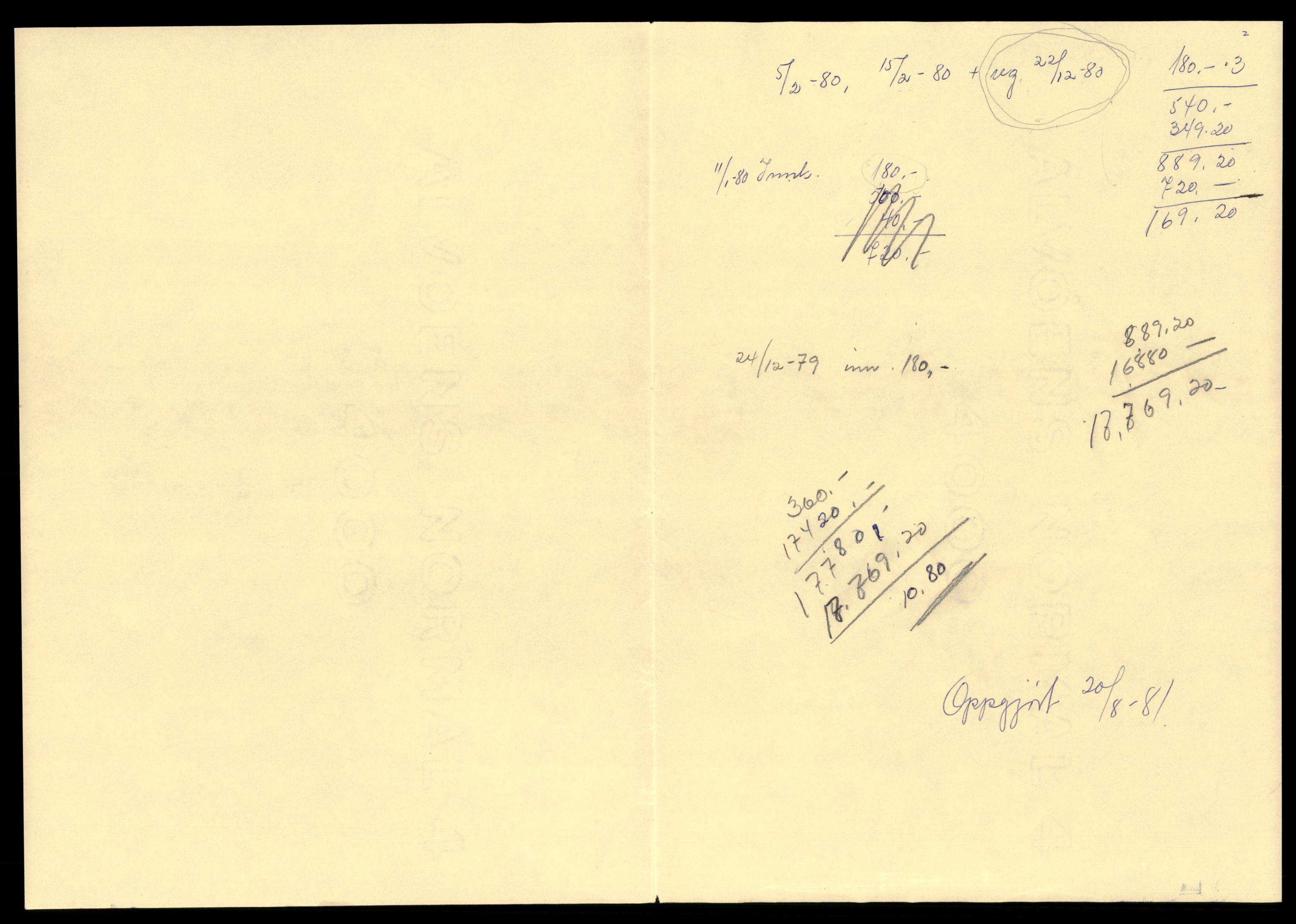 Gauldal sorenskriveri, AV/SAT-A-0014/2/J/Jd/Jde/L0004: Bilag, 1980, p. 2