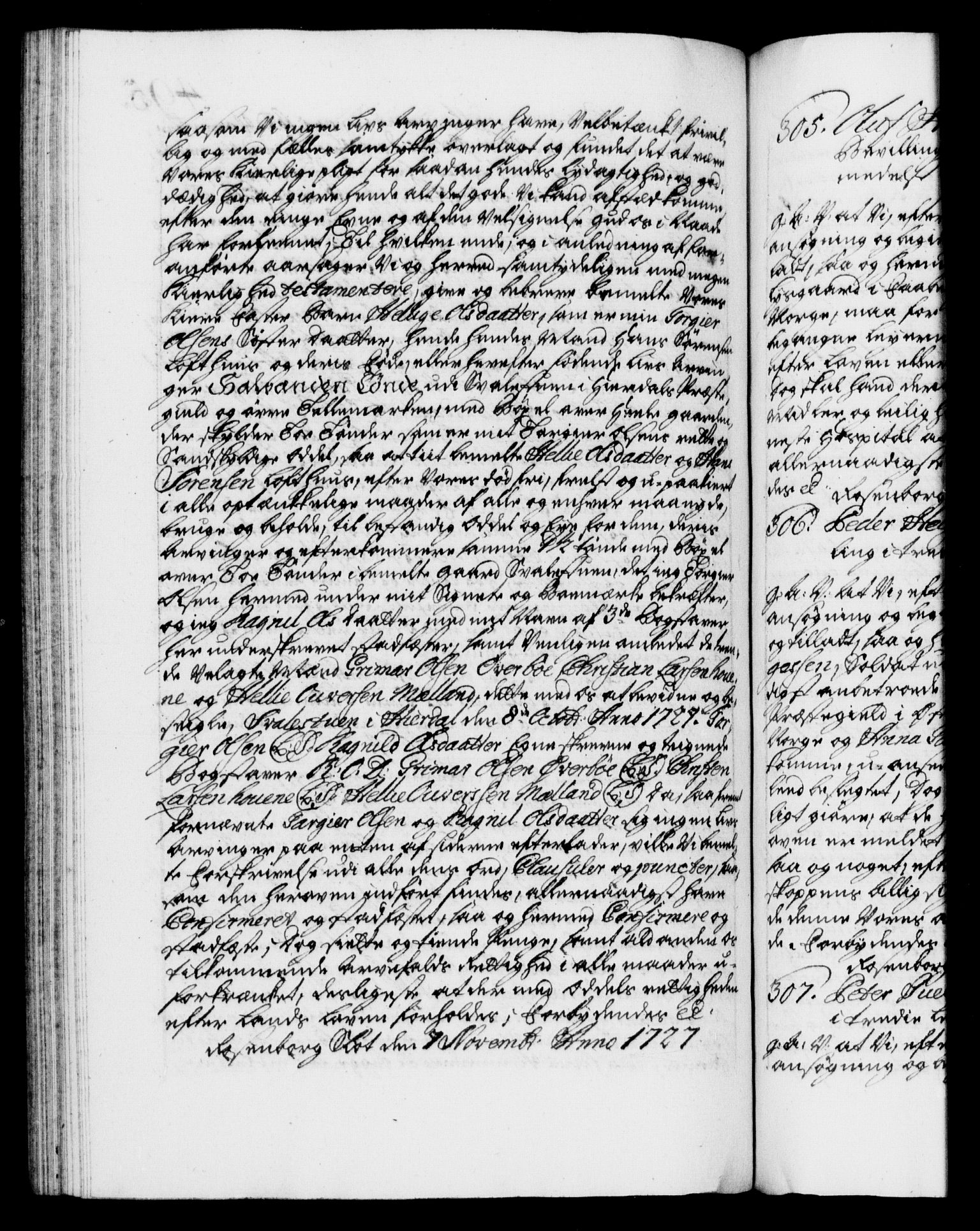 Danske Kanselli 1572-1799, AV/RA-EA-3023/F/Fc/Fca/Fcaa/L0025: Norske registre, 1726-1728, p. 495b