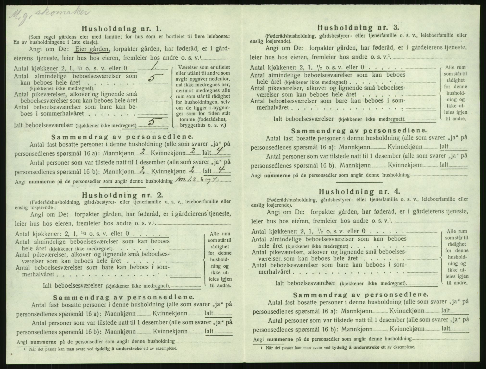 SAK, 1920 census for Holt, 1920, p. 1413